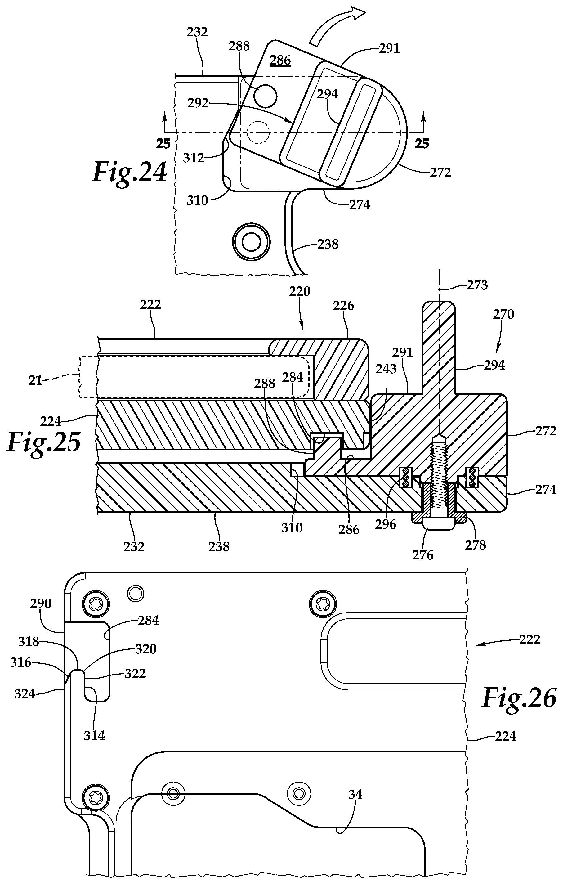 Patent US11815224 Figure 9 – Quick connect electronic device mount with knob release
