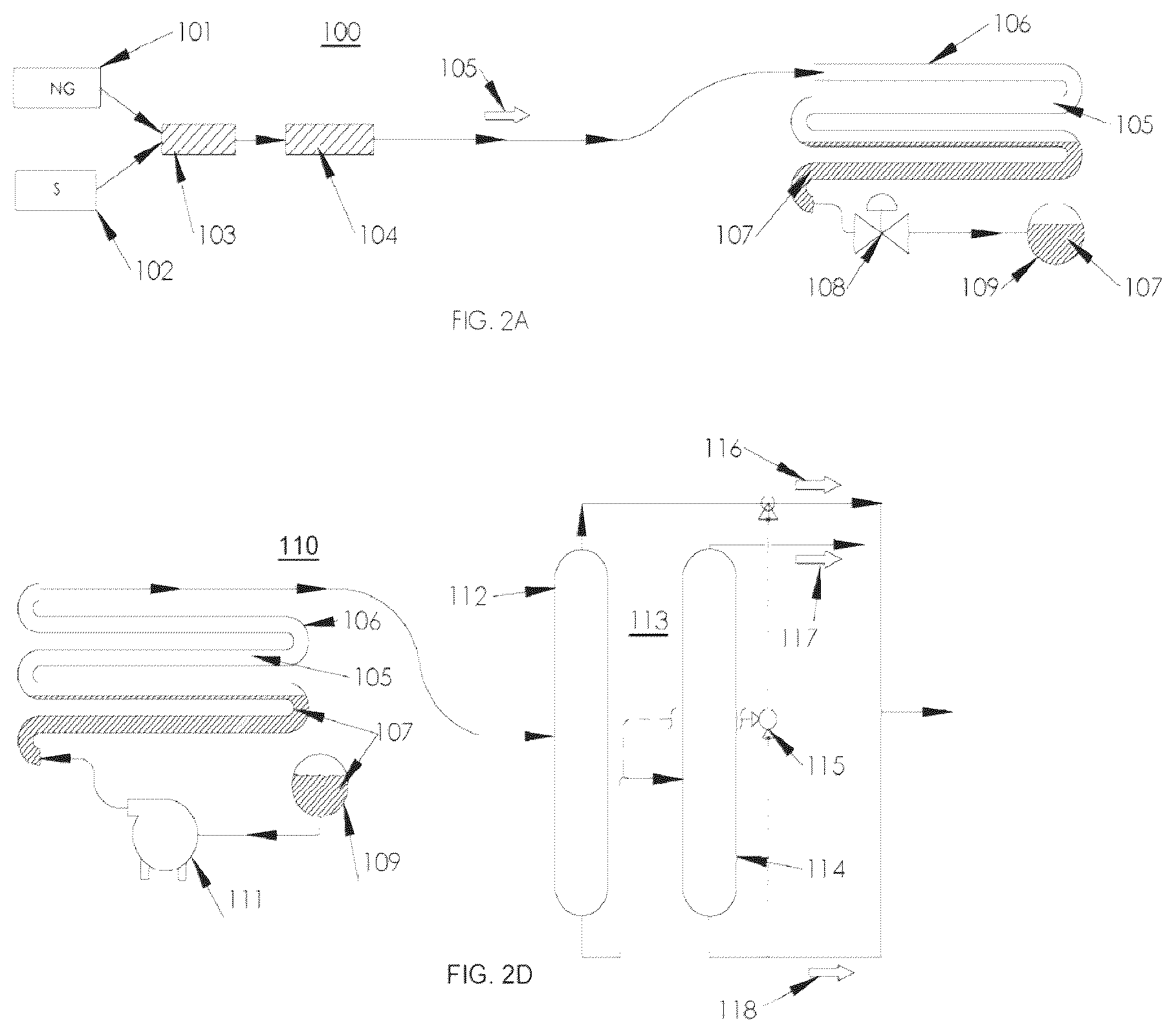 Patent US11815226 Figure 2 – Methods for storage and transportation of natural gas in liquid solvents