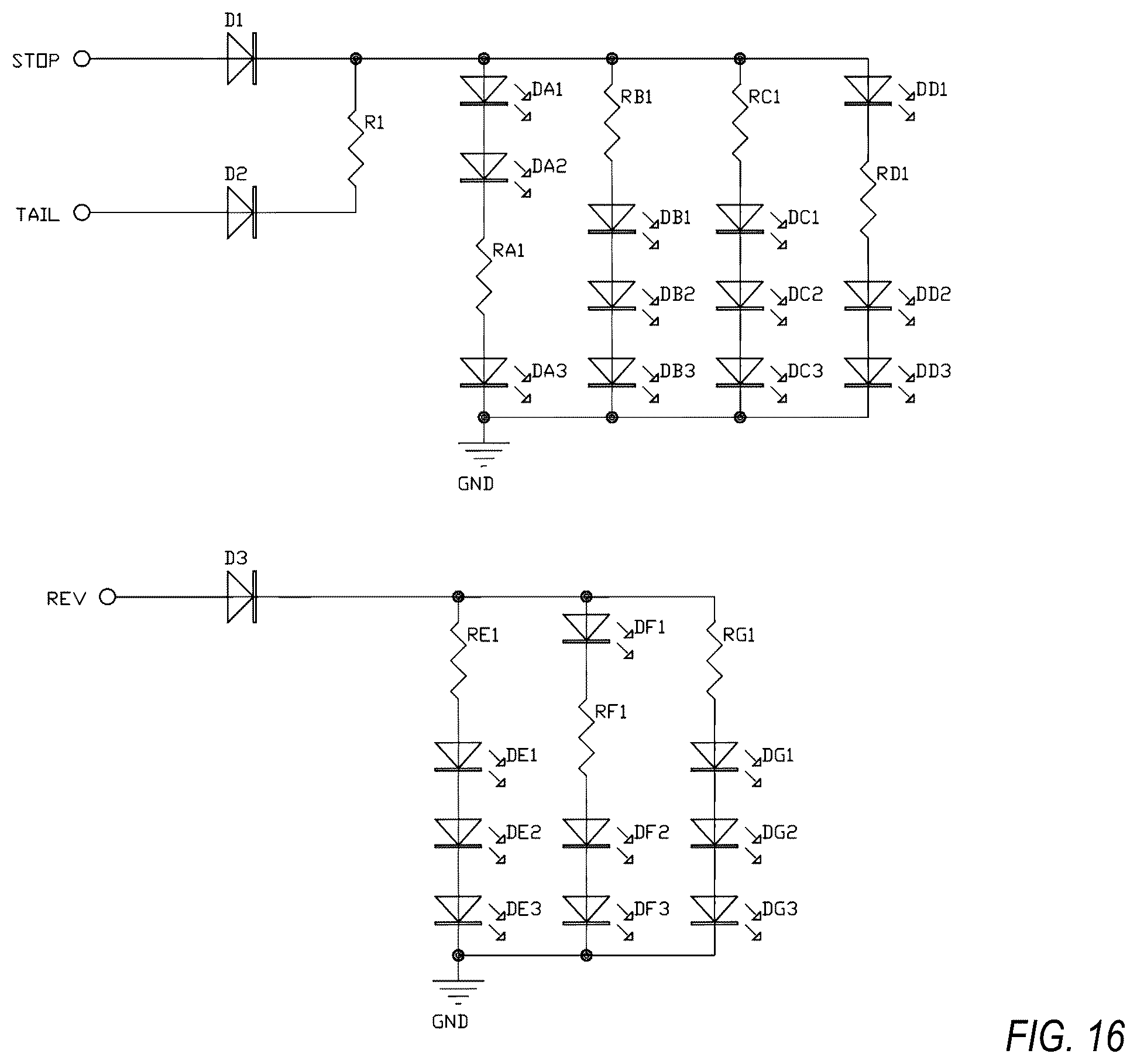 Patent US11815232 Figure 12 – Combination LED lamps