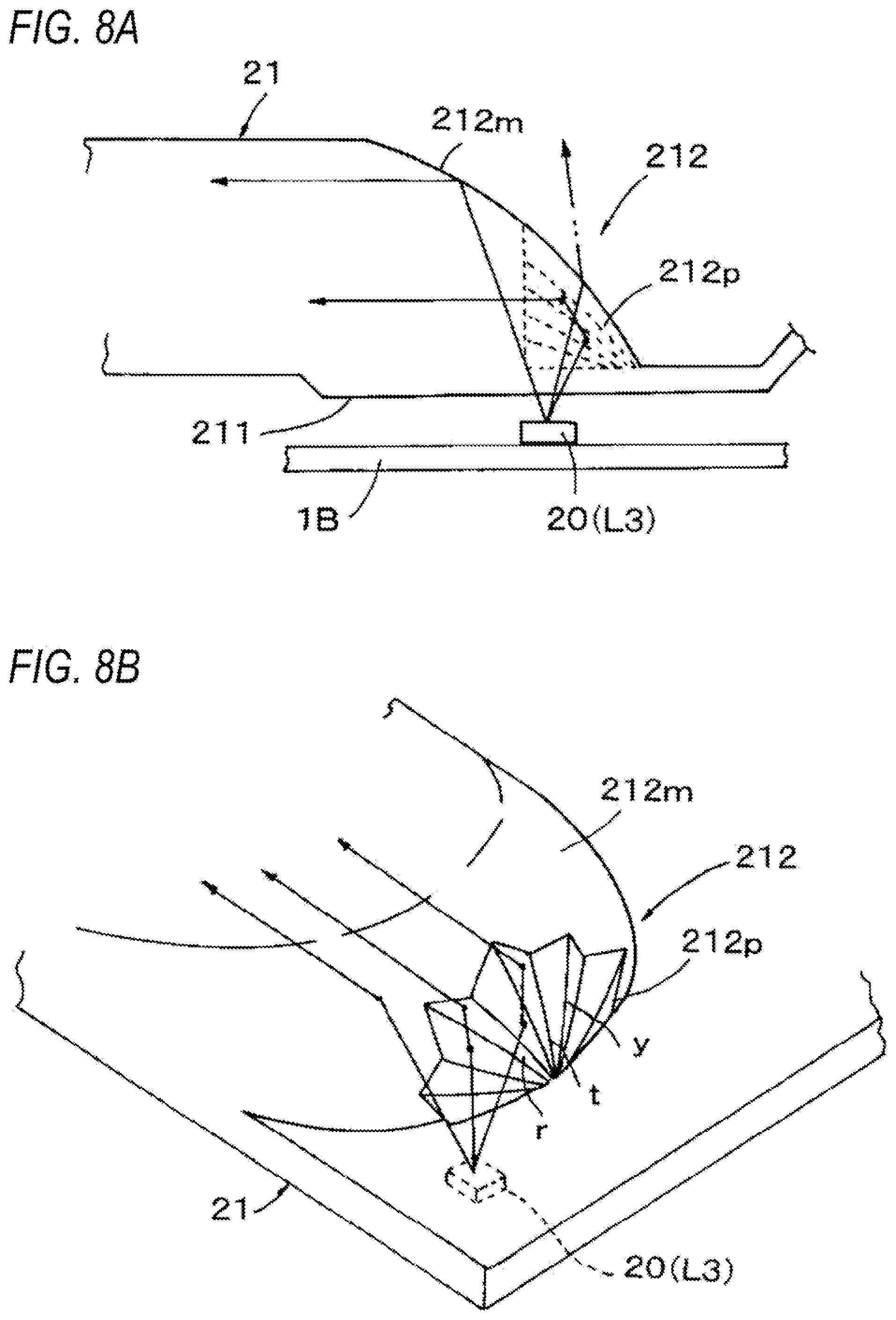 Patent US11815237 Figure 6 – Vehicle lamp having two lamp units with at least one comprising a light guide