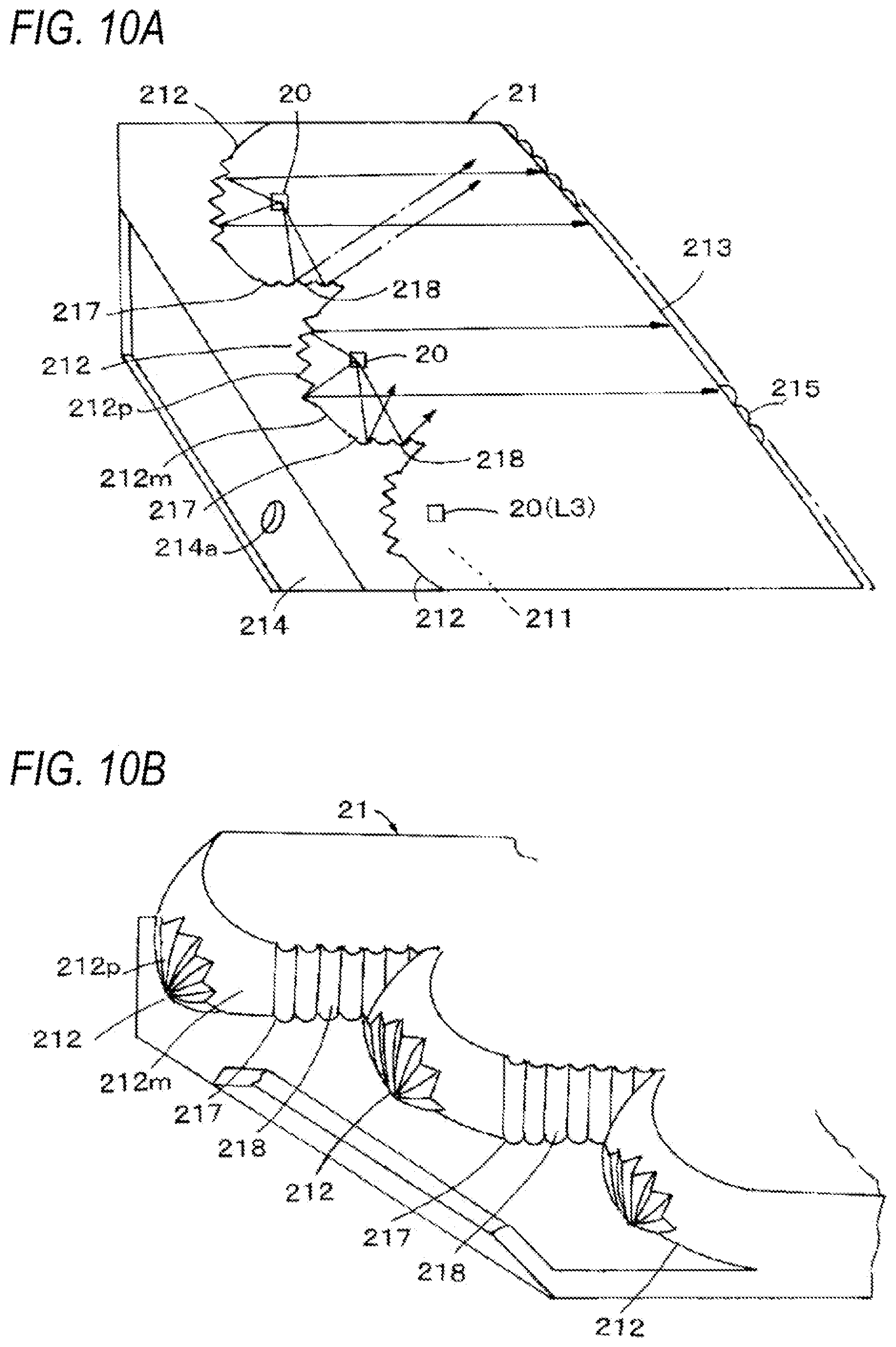 Patent US11815237 Figure 8 – Vehicle lamp having two lamp units with at least one comprising a light guide
