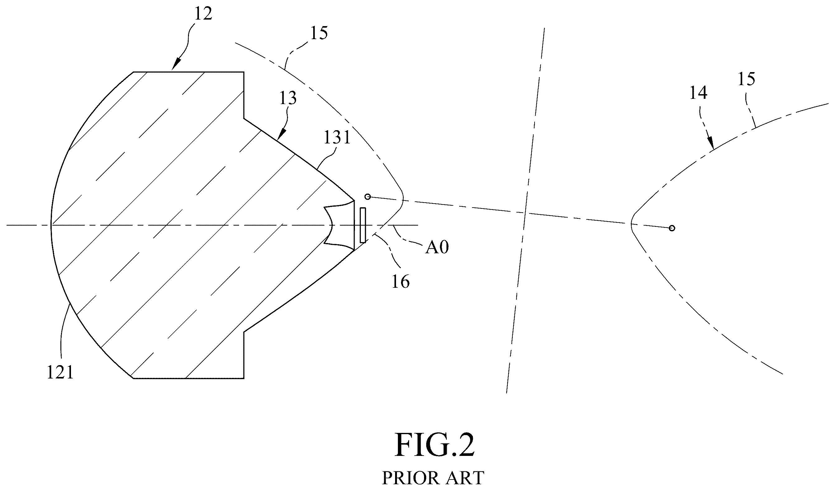 Patent US11815240 Figure 2 – Optical lens and optical lens assembly having the same
