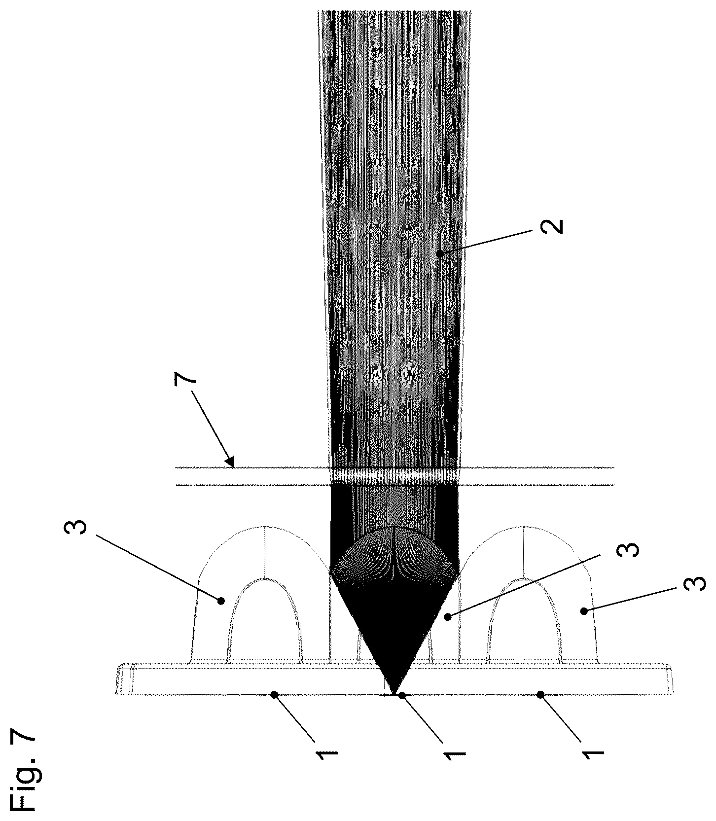Patent US11815241 Figure 3 – Headlight for a vehicle including a lighting device having a collimation optical system with diaphragm and projection optical system