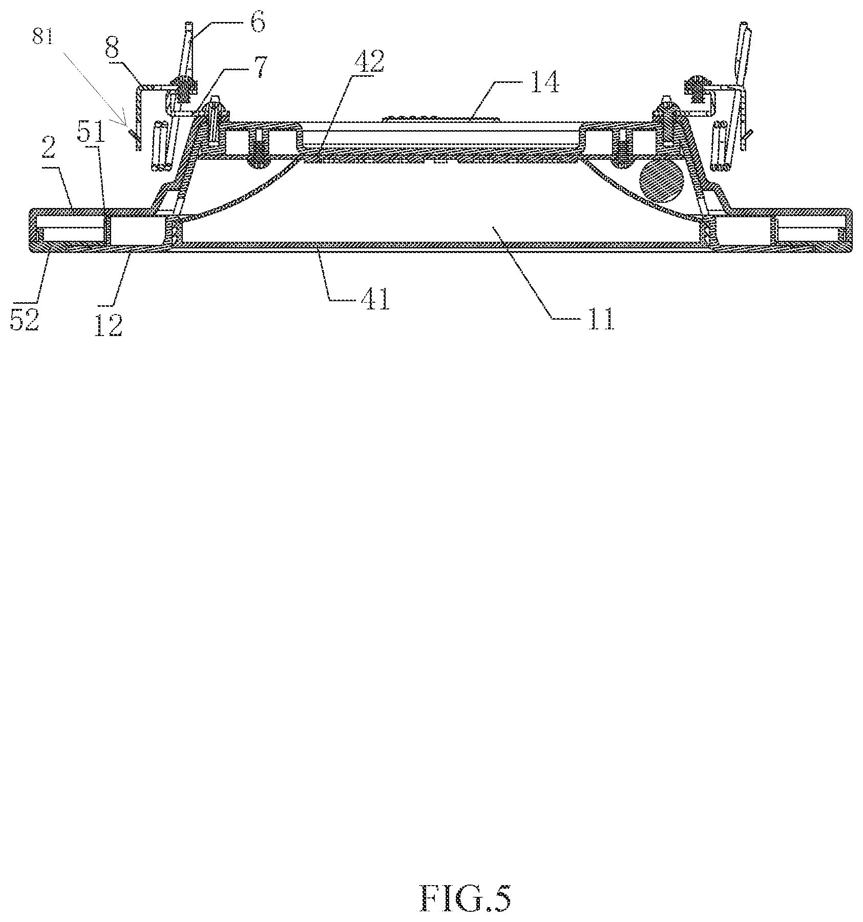 Patent US11815243 Figure 5 – Downlight with night light for illumination
