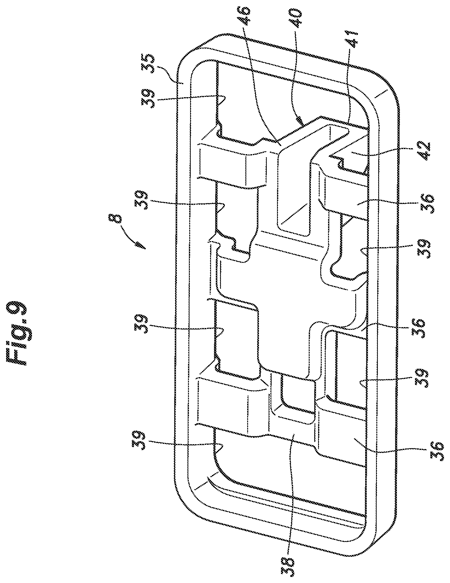 Patent US11815246 Figure 9 – Lamp unit and vehicle door equipped with lamp unit