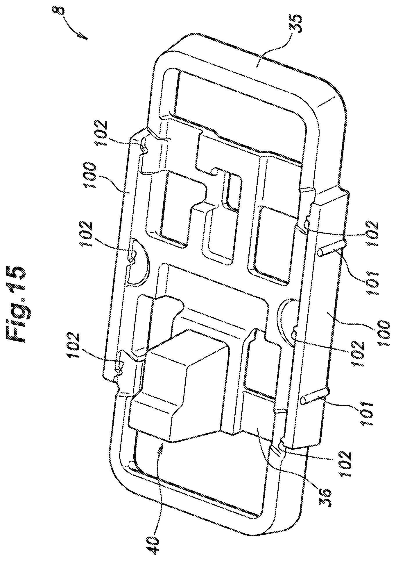 Patent US11815246 Figure 15 – Lamp unit and vehicle door equipped with lamp unit