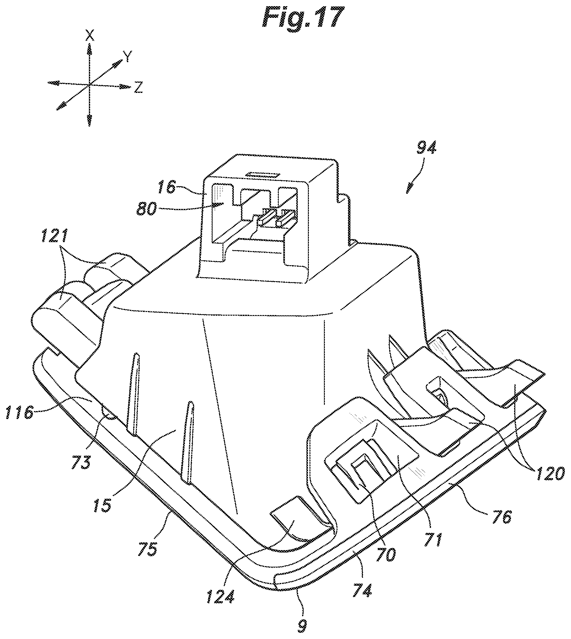 Patent US11815246 Figure 17 – Lamp unit and vehicle door equipped with lamp unit