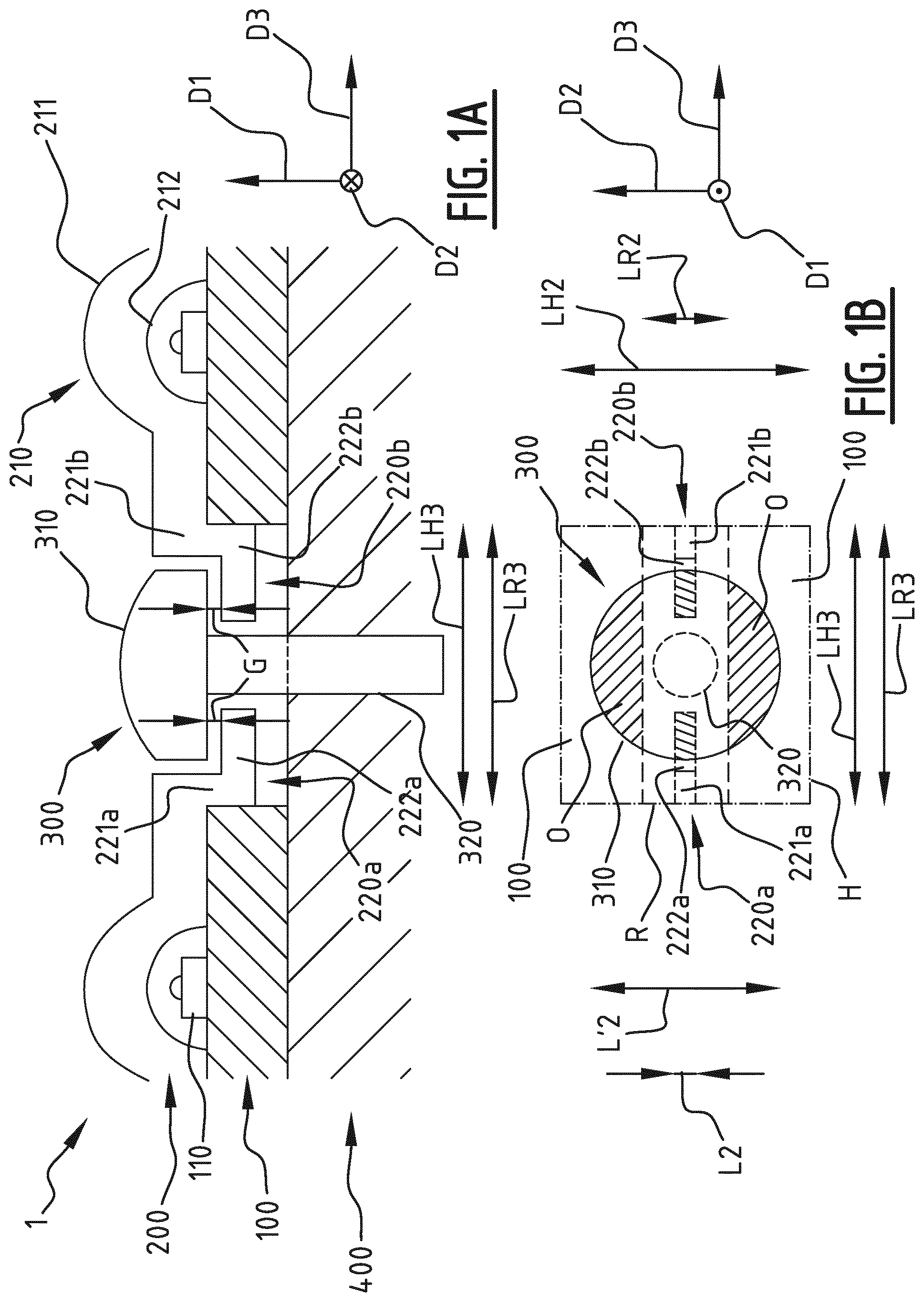 Patent US11815247 Figure 1 – Luminaire system with improved fastening means