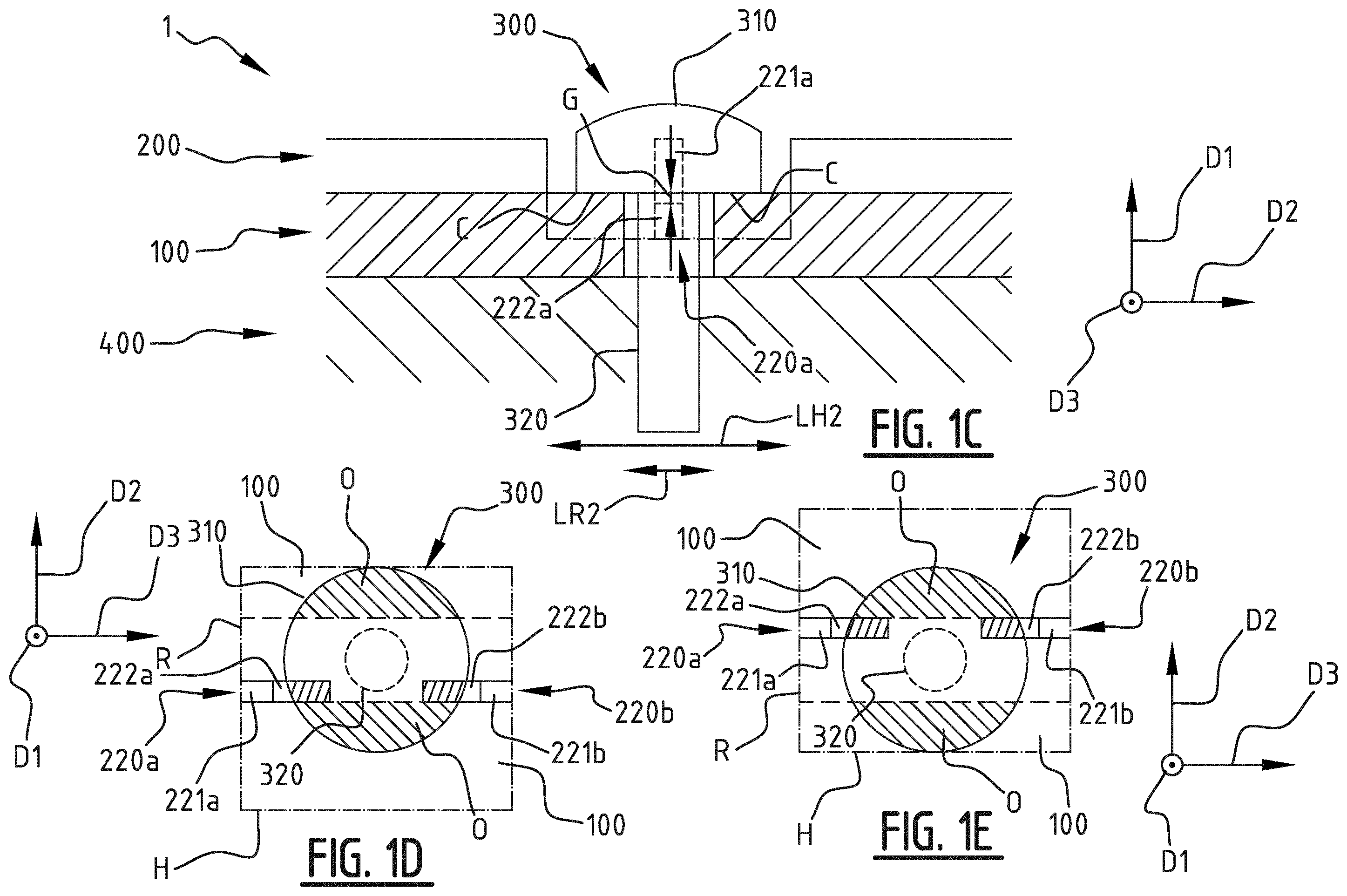 Patent US11815247 Figure 2 – Luminaire system with improved fastening means