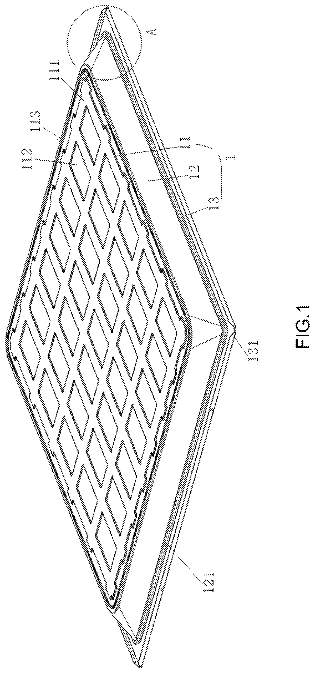 Patent US11815248 Figure 1 – Integrated lamp panel face frame, and integrated non-face frame panel light and assembling method thereof