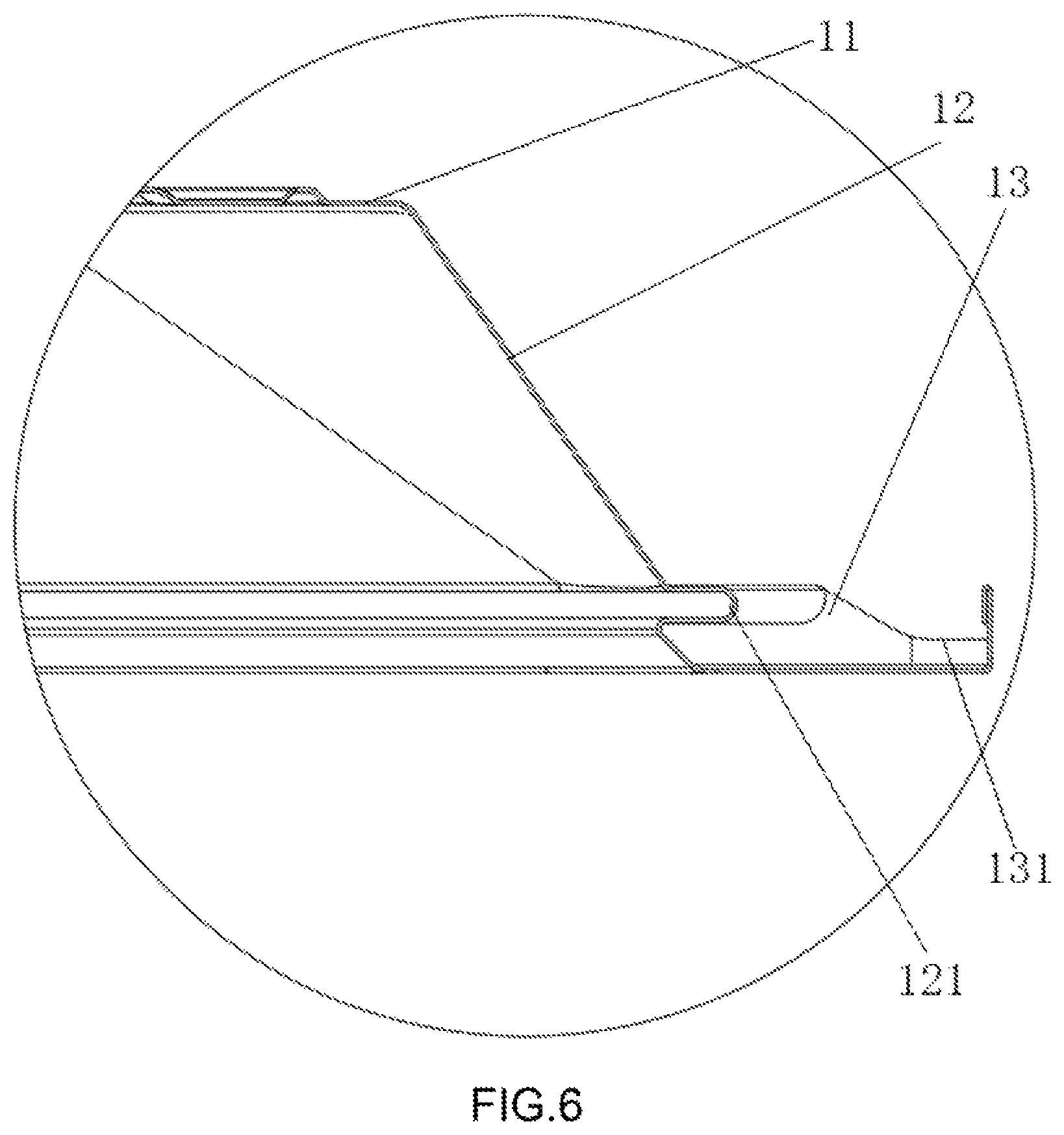 Patent US11815248 Figure 6 – Integrated lamp panel face frame, and integrated non-face frame panel light and assembling method thereof
