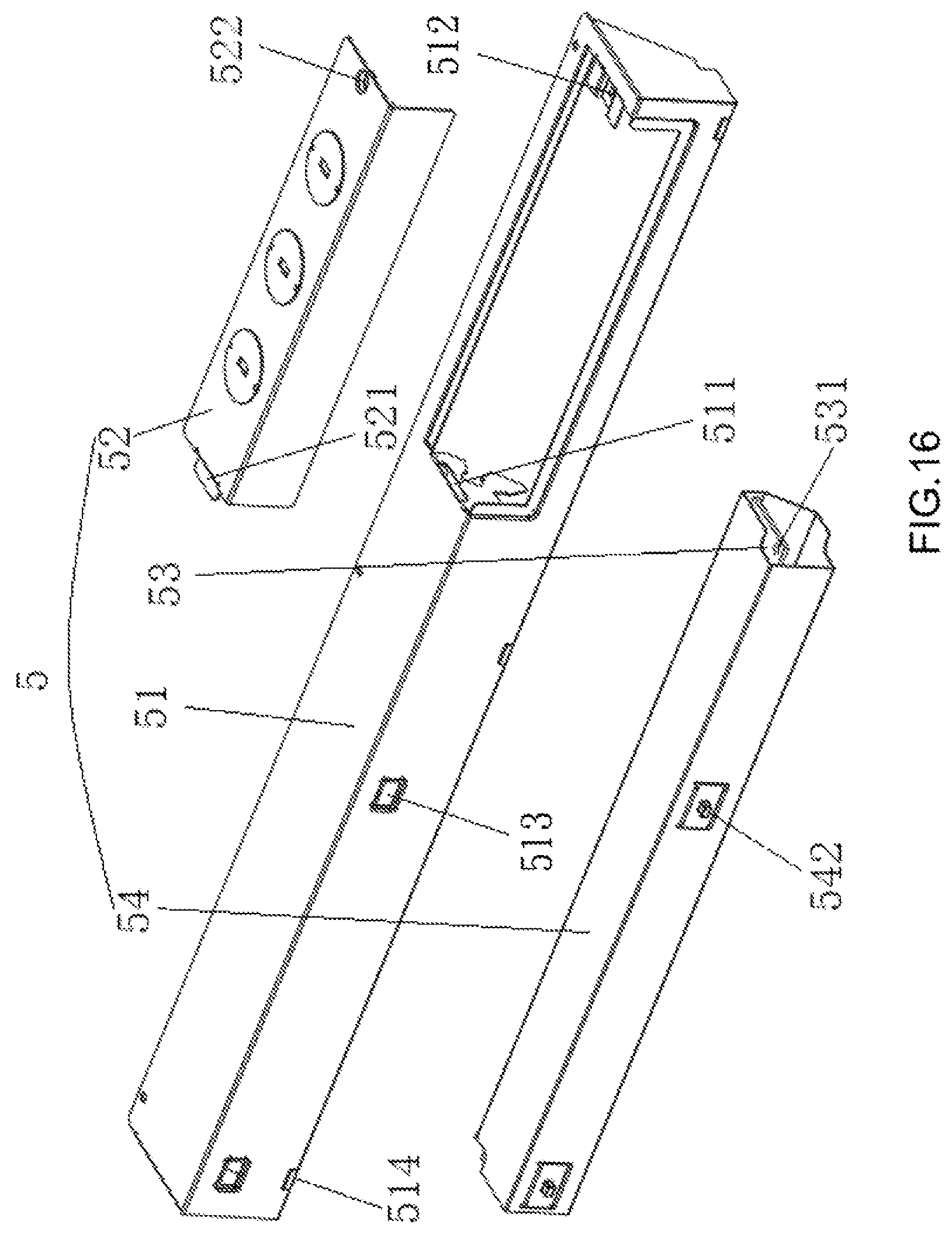 Patent US11815248 Figure 16 – Integrated lamp panel face frame, and integrated non-face frame panel light and assembling method thereof