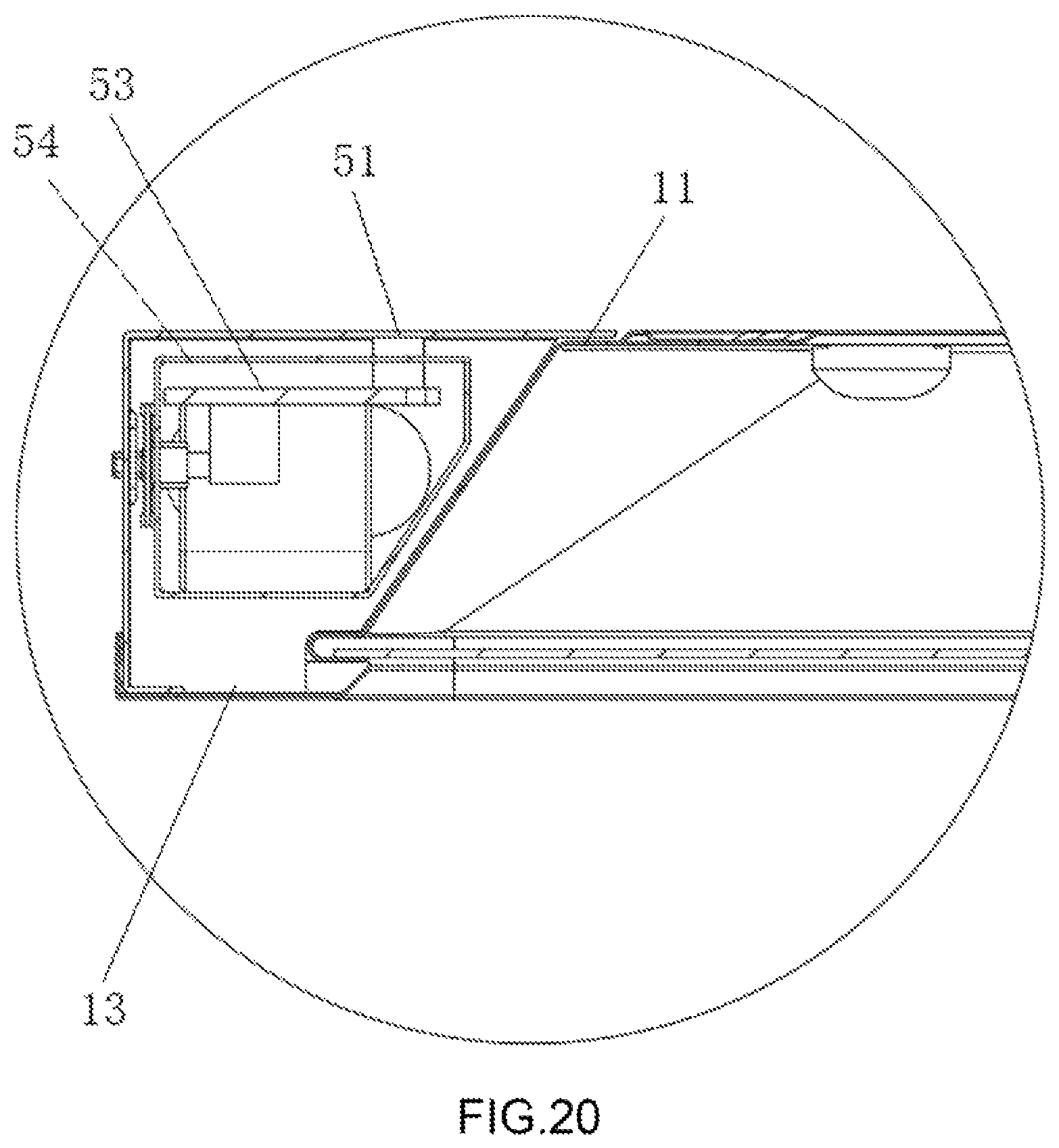 Patent US11815248 Figure 20 – Integrated lamp panel face frame, and integrated non-face frame panel light and assembling method thereof