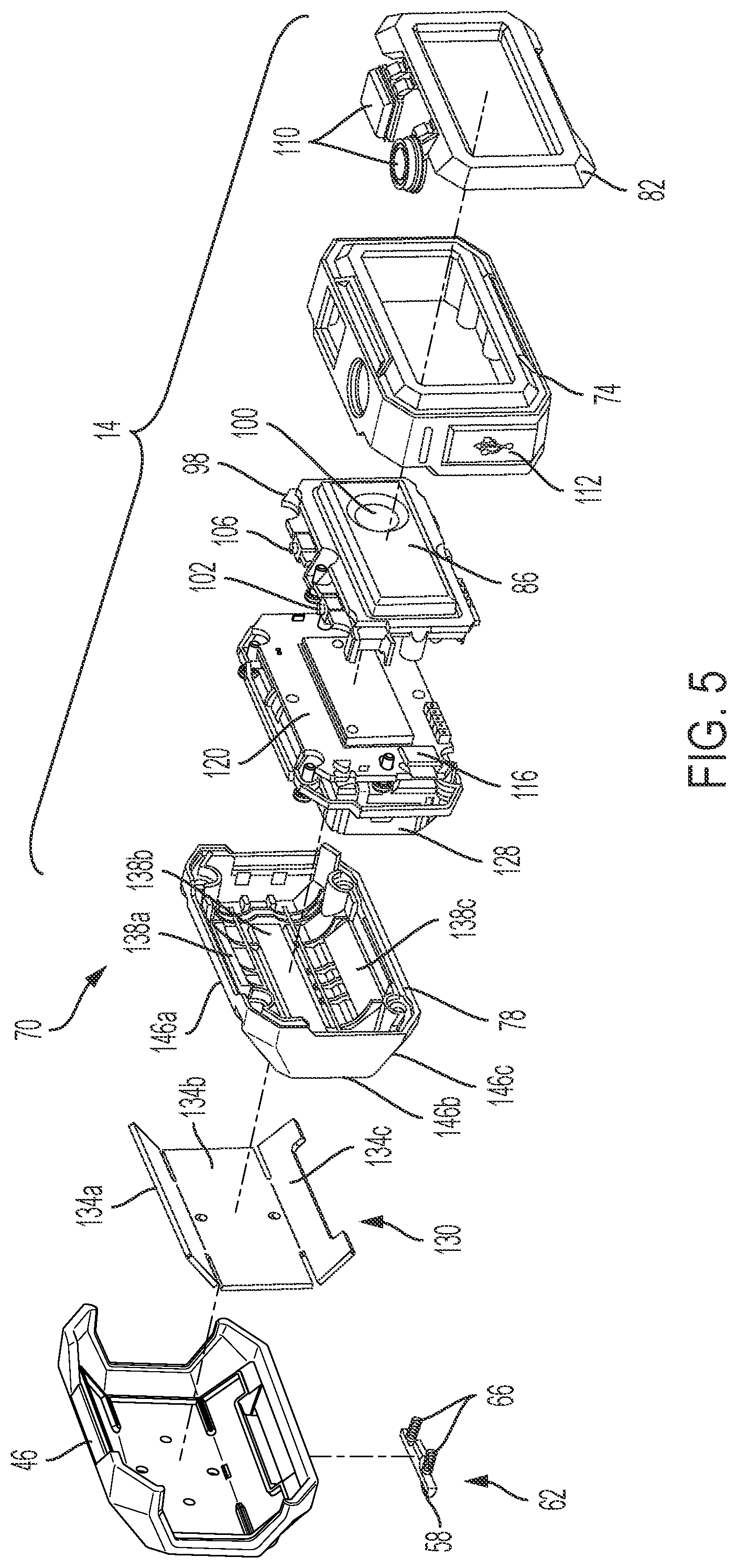 Patent US11815249 Figure 5 – Headlamp with detachable light assembly