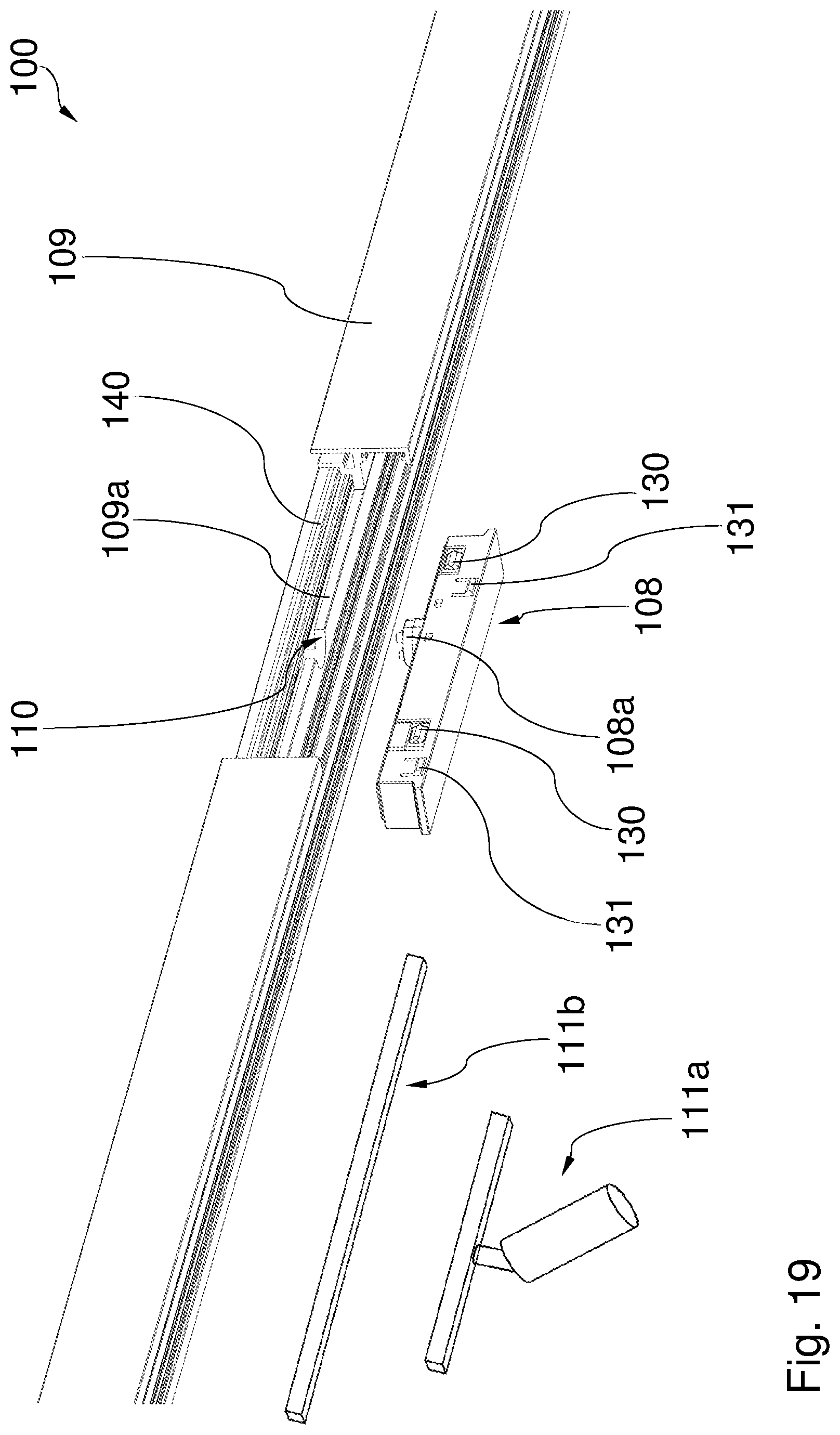 Patent US11815250 Figure 11 – Rail lighting arrangement with coupling unit