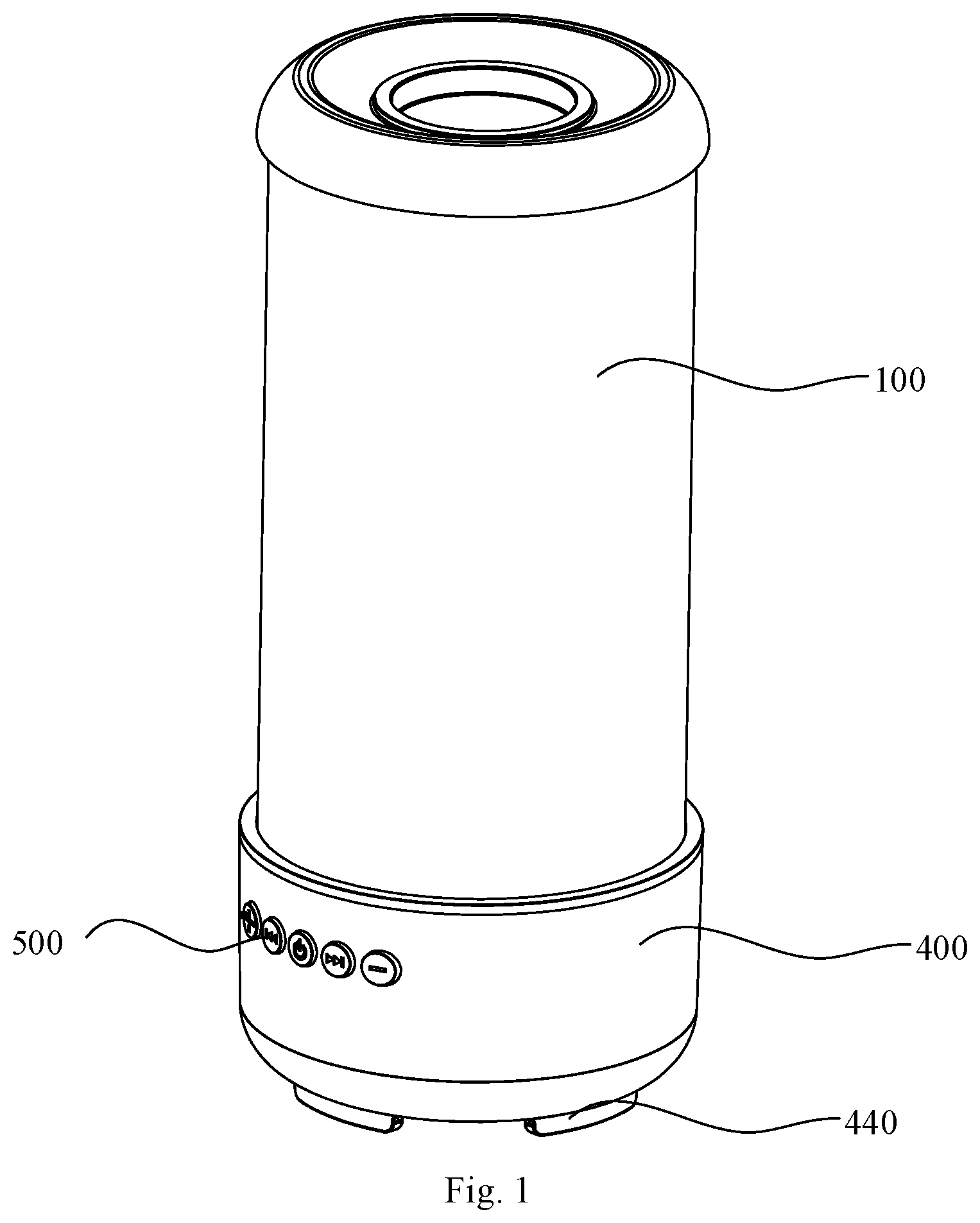 Patent US11815255 Figure 1 – Lamp