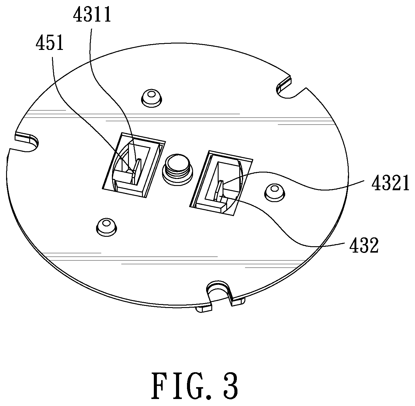 Patent US11815256 Figure 3 – Ceiling fan light structure