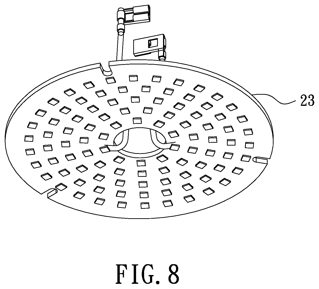 Patent US11815256 Figure 8 – Ceiling fan light structure