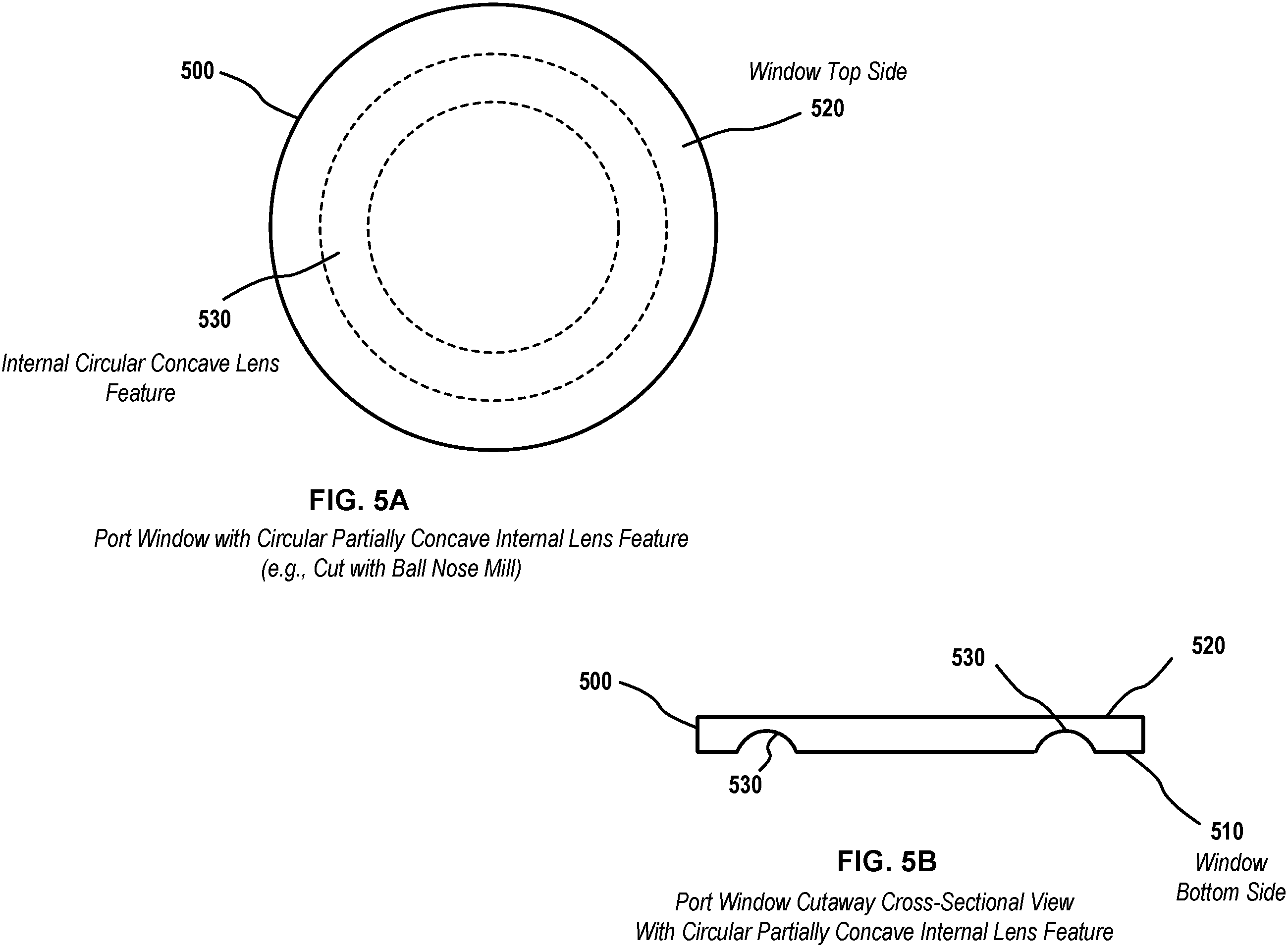 Patent US11815257 Figure 7 – Underwater lights with port windows including lens features for providing tailored output beams