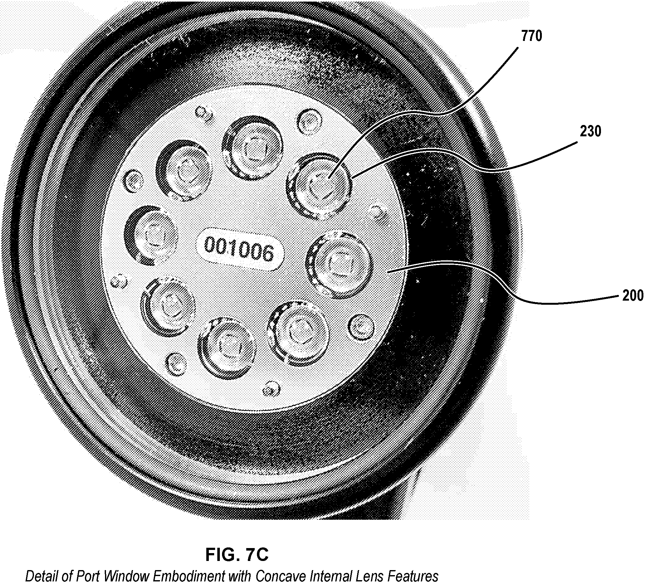 Patent US11815257 Figure 12 – Underwater lights with port windows including lens features for providing tailored output beams