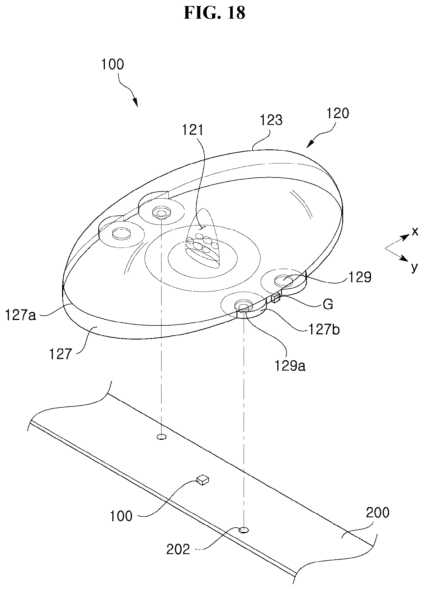 Patent US11815258 Figure 16 – Light emitting module and lens