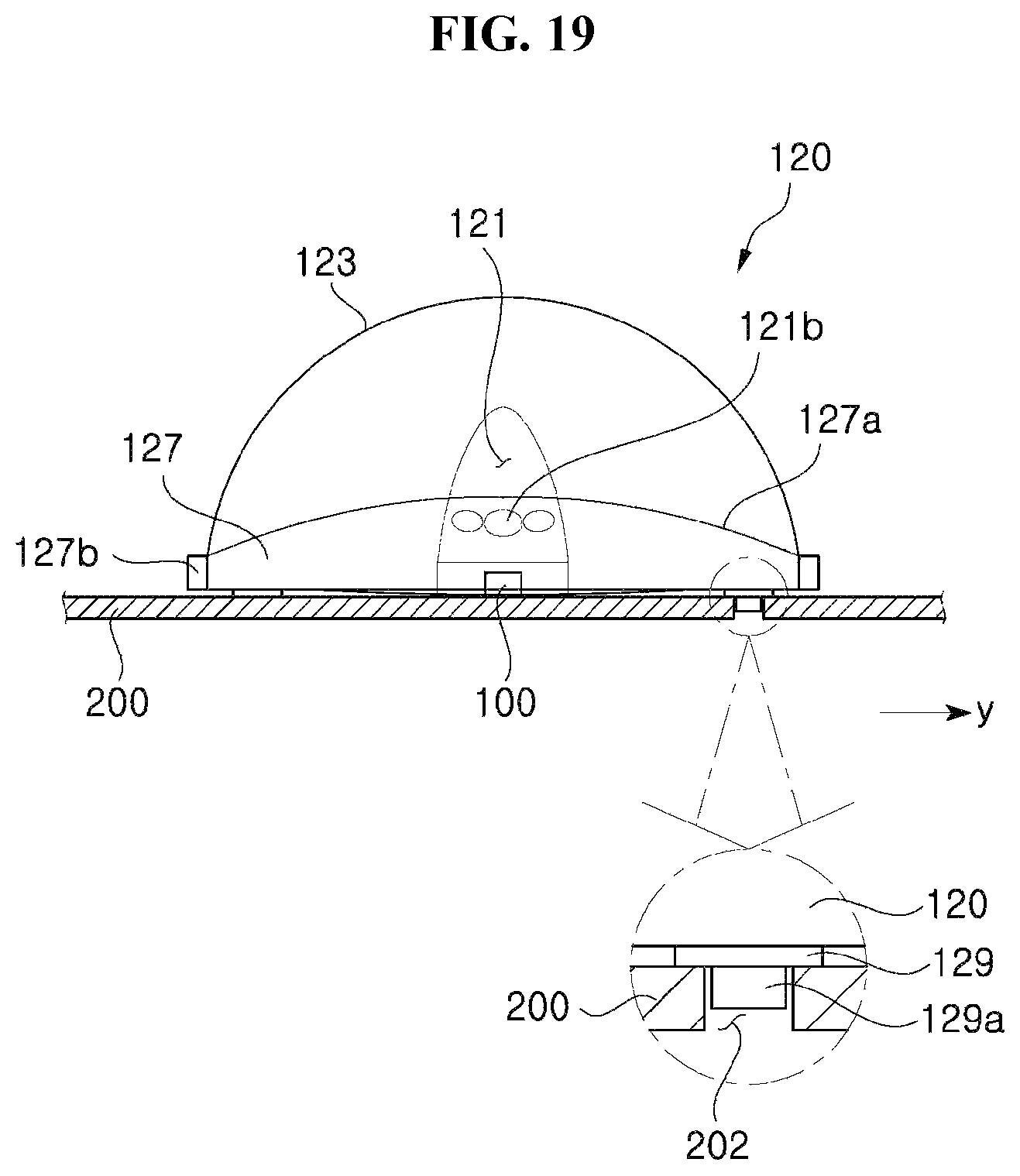 Patent US11815258 Figure 17 – Light emitting module and lens