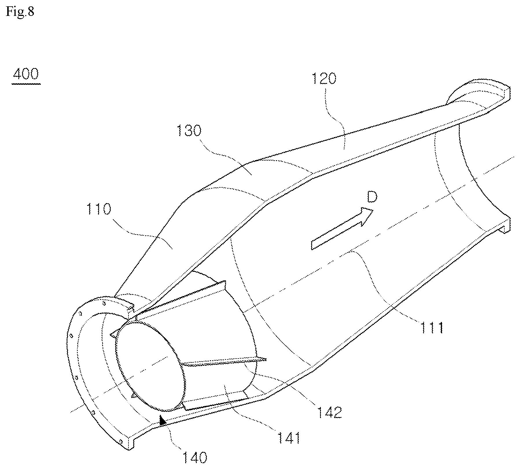 Patent US11815263 Figure 8 – Fuel transfer apparatus and boiler facility including same