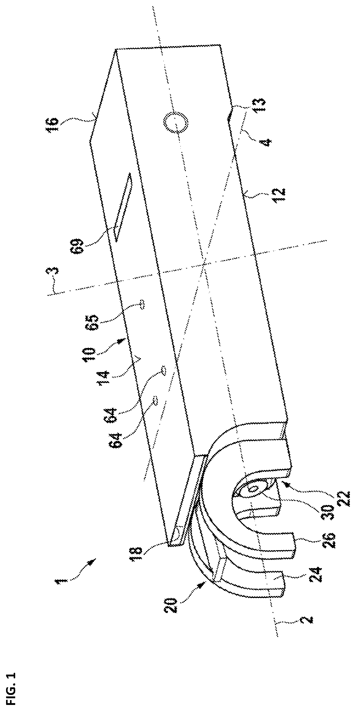 Patent US11815265 Figure 1 – Grate bar for stepped grate