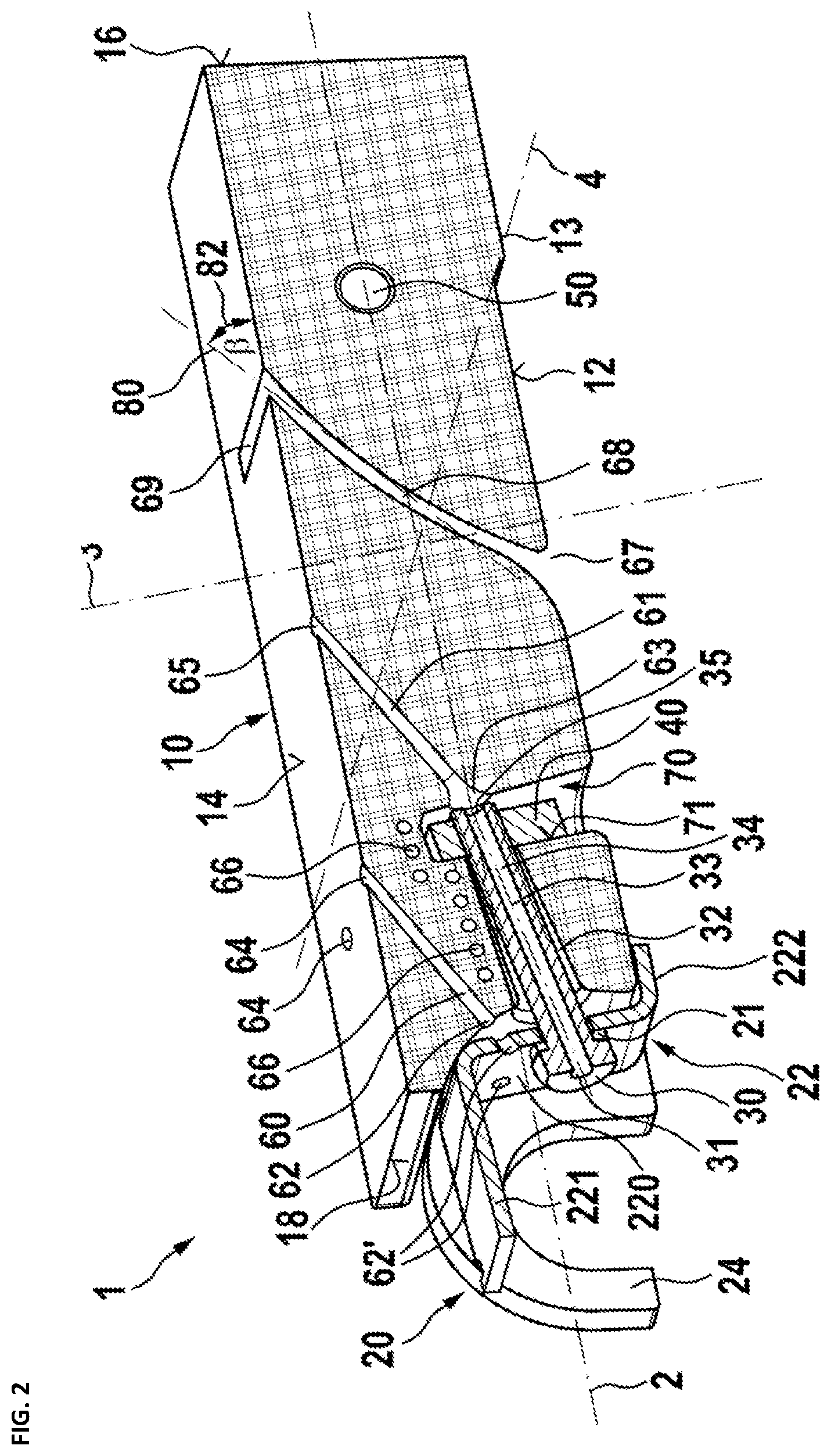 Patent US11815265 Figure 2 – Grate bar for stepped grate