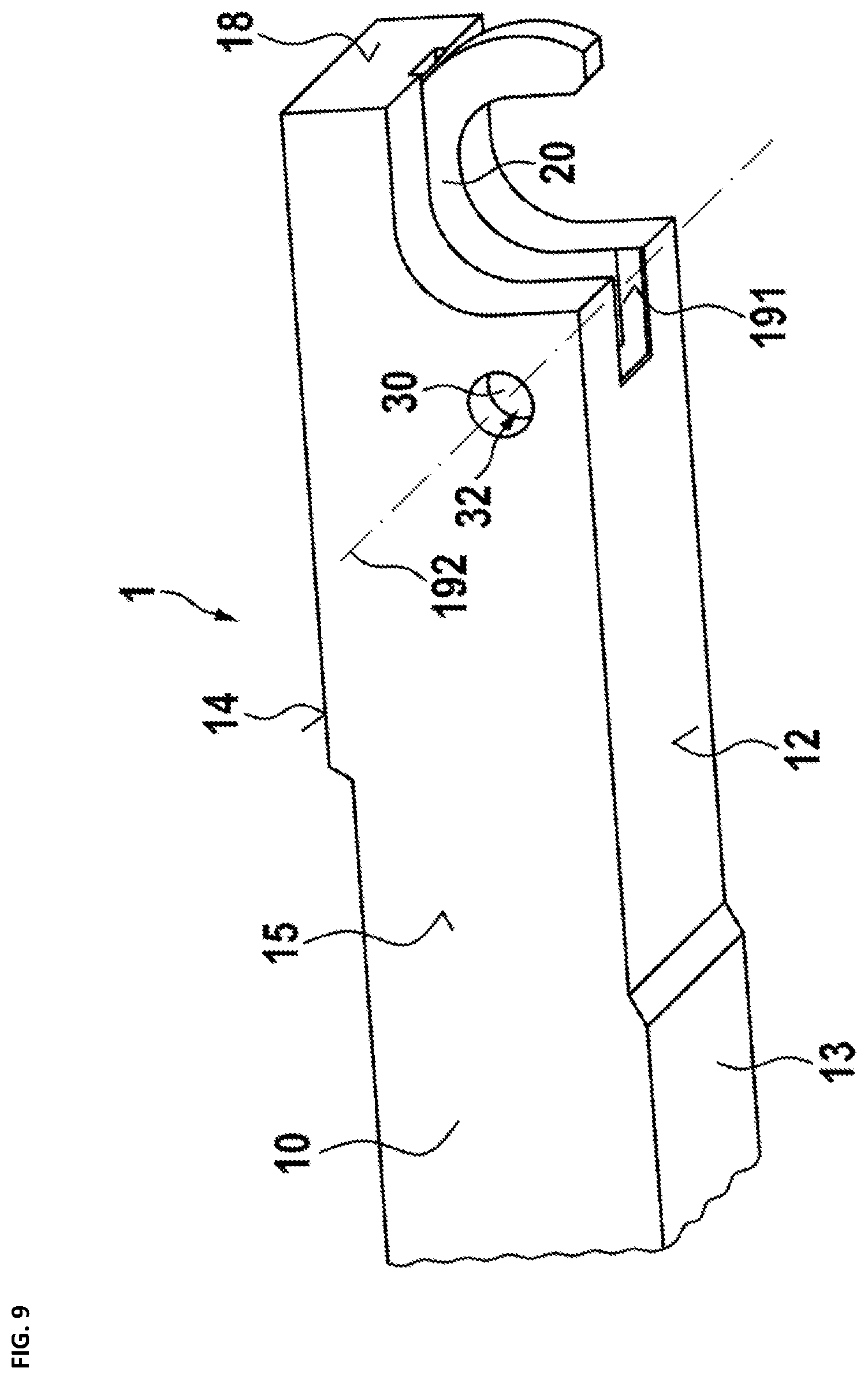 Patent US11815265 Figure 9 – Grate bar for stepped grate