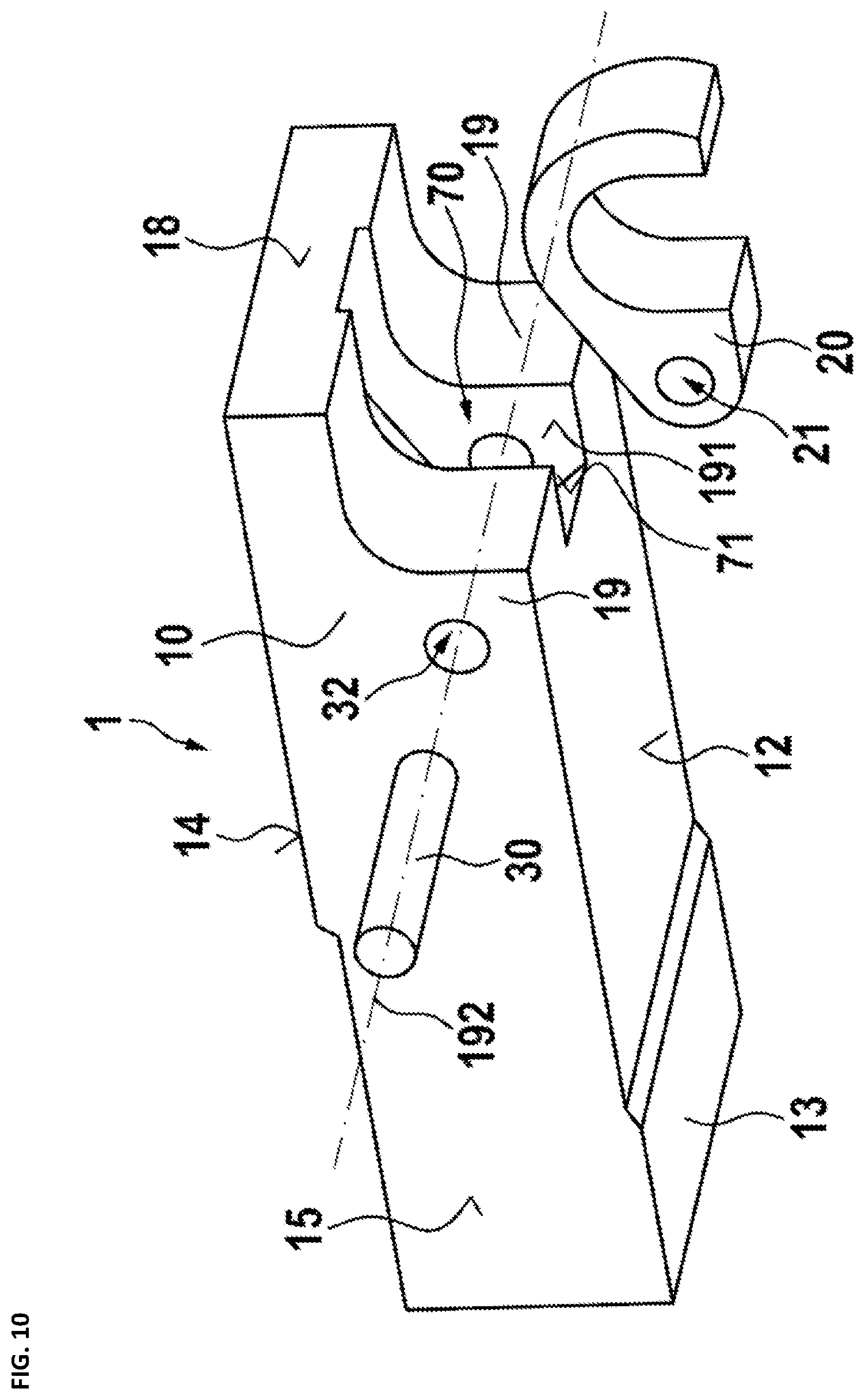 Patent US11815265 Figure 10 – Grate bar for stepped grate
