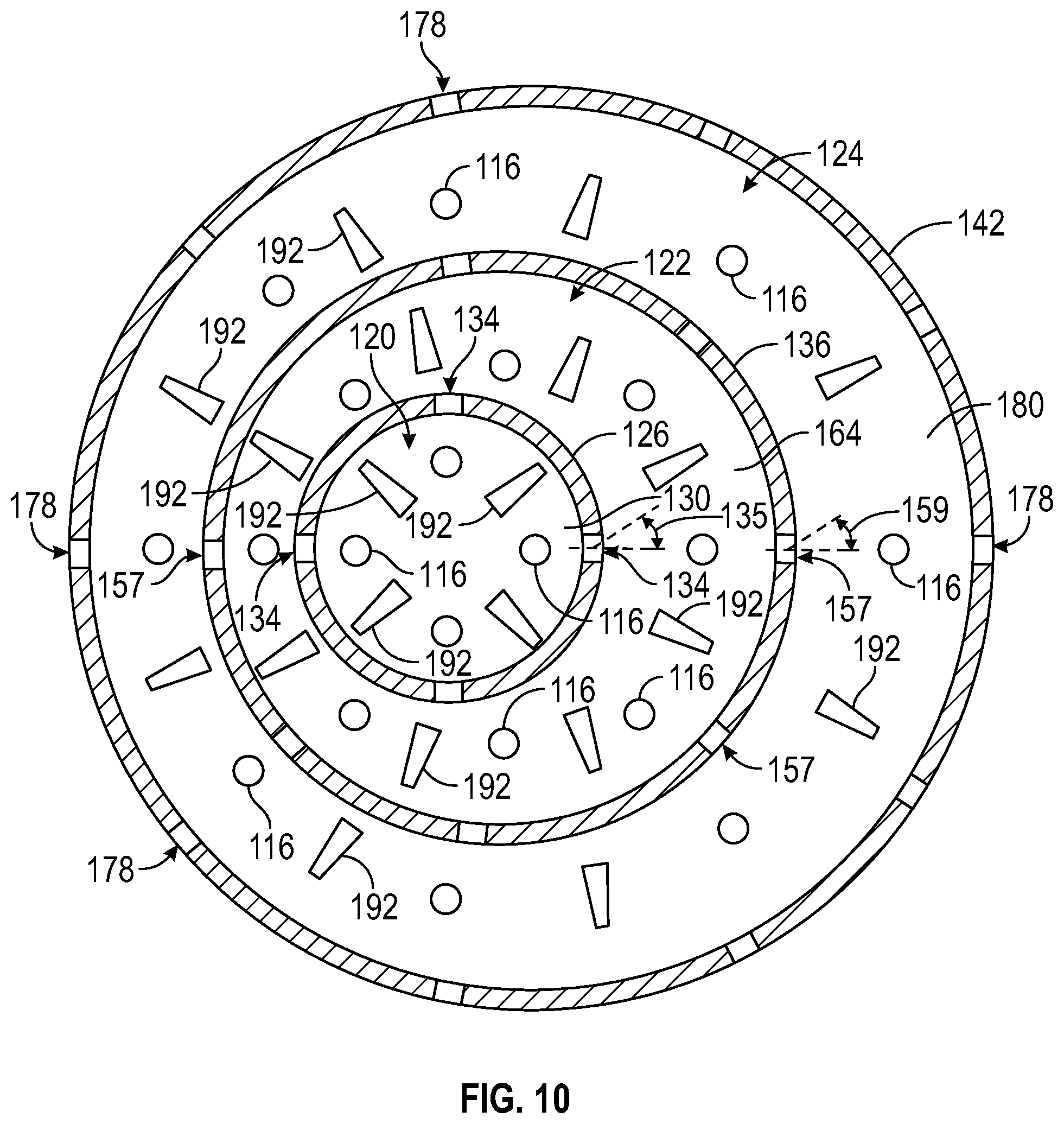 Patent US11815267 Figure 7 – Combustor liner having cooling dispersing member for localized liner cooling