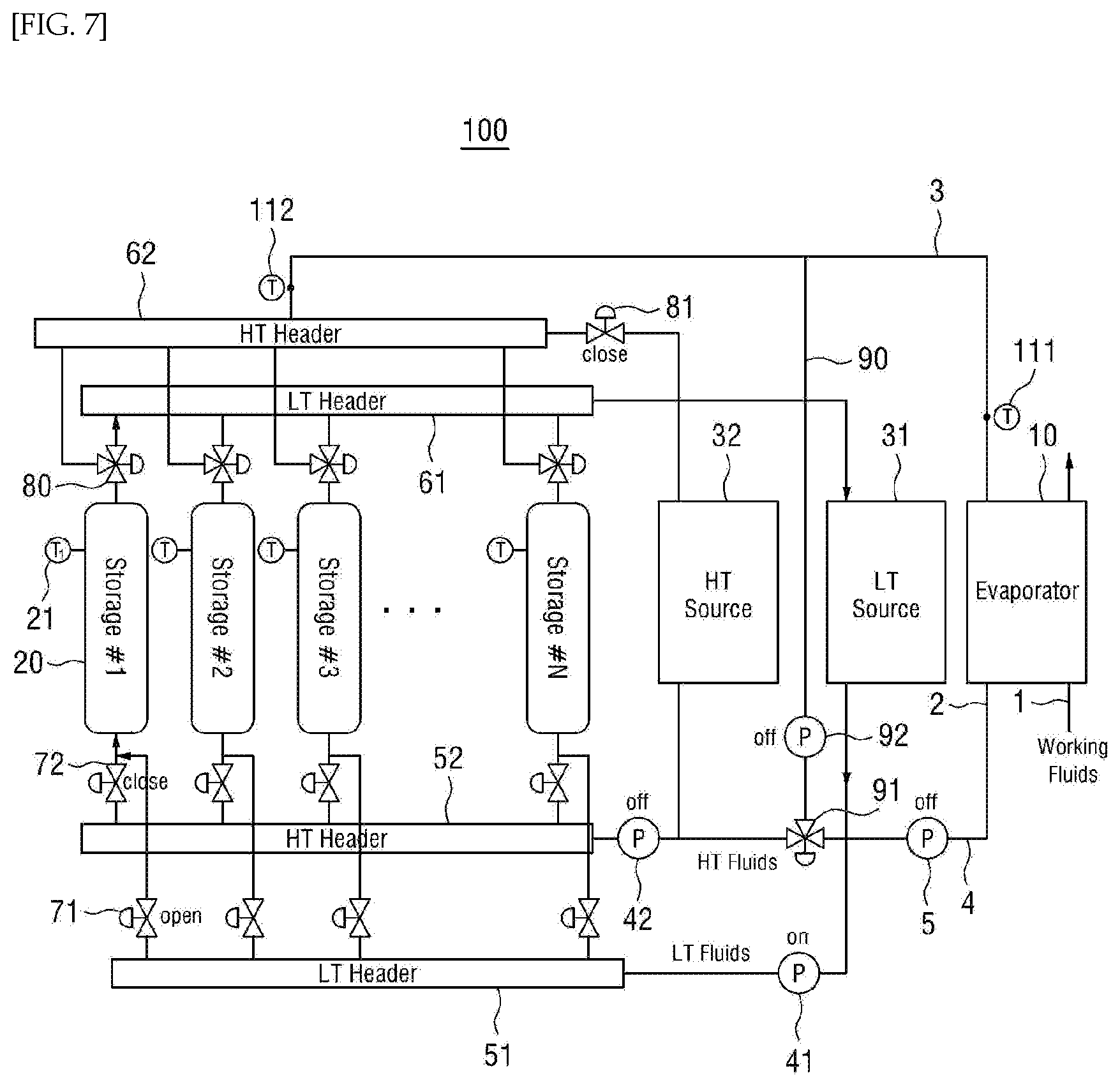 Patent US11815270 Figure 7 – Heat transmitting system for providing a heat medium with a set temperature and heat transmitting method