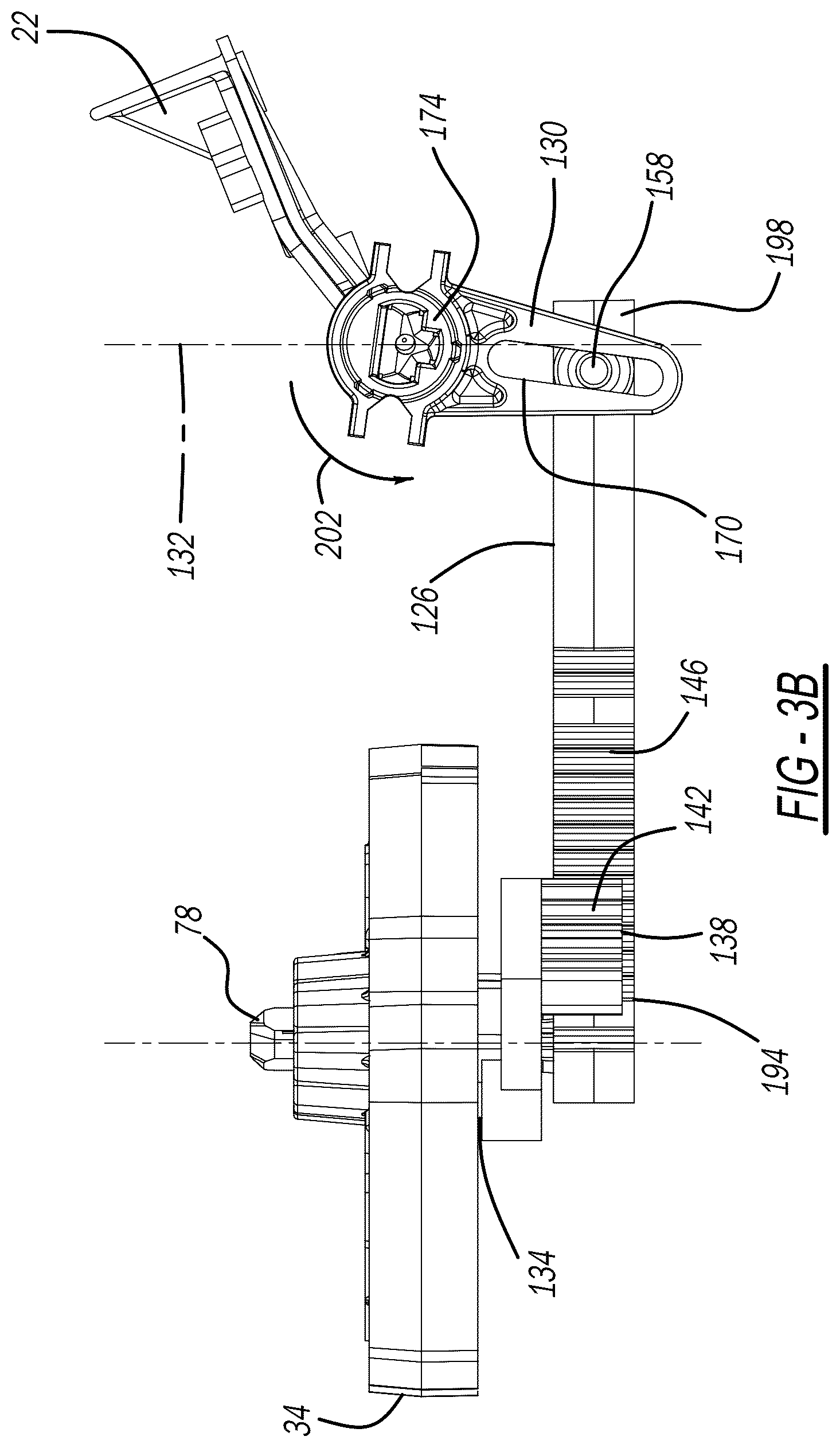 Patent US11815273 Figure 4 – Hvac door and linkage assembly for doors rotating along non-parallel axes