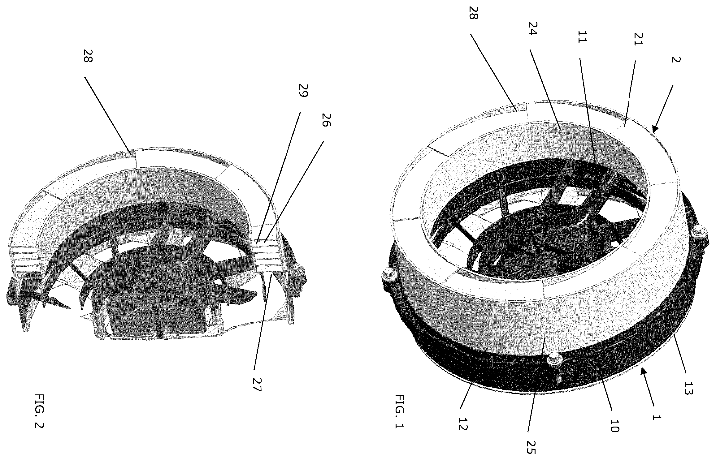 Patent US11815285 Figure 1 – Acoustic resonator for fan