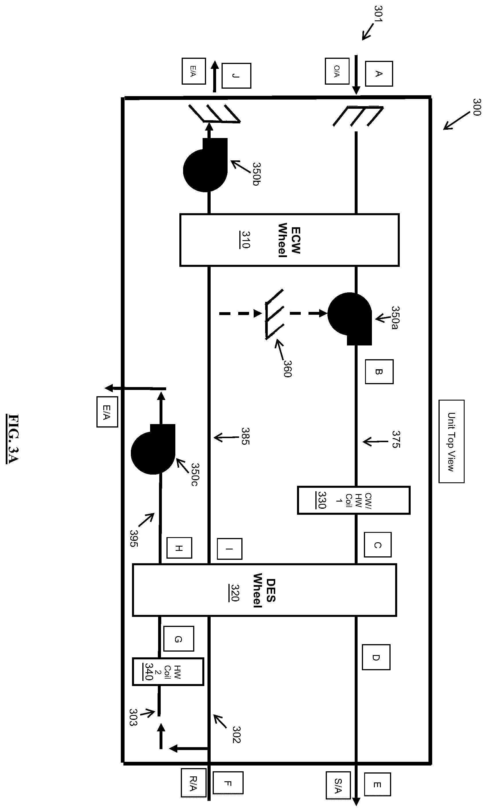 Patent US11815286 Figure 7 – Dual-wheel HVAC system and method having improved dew point control