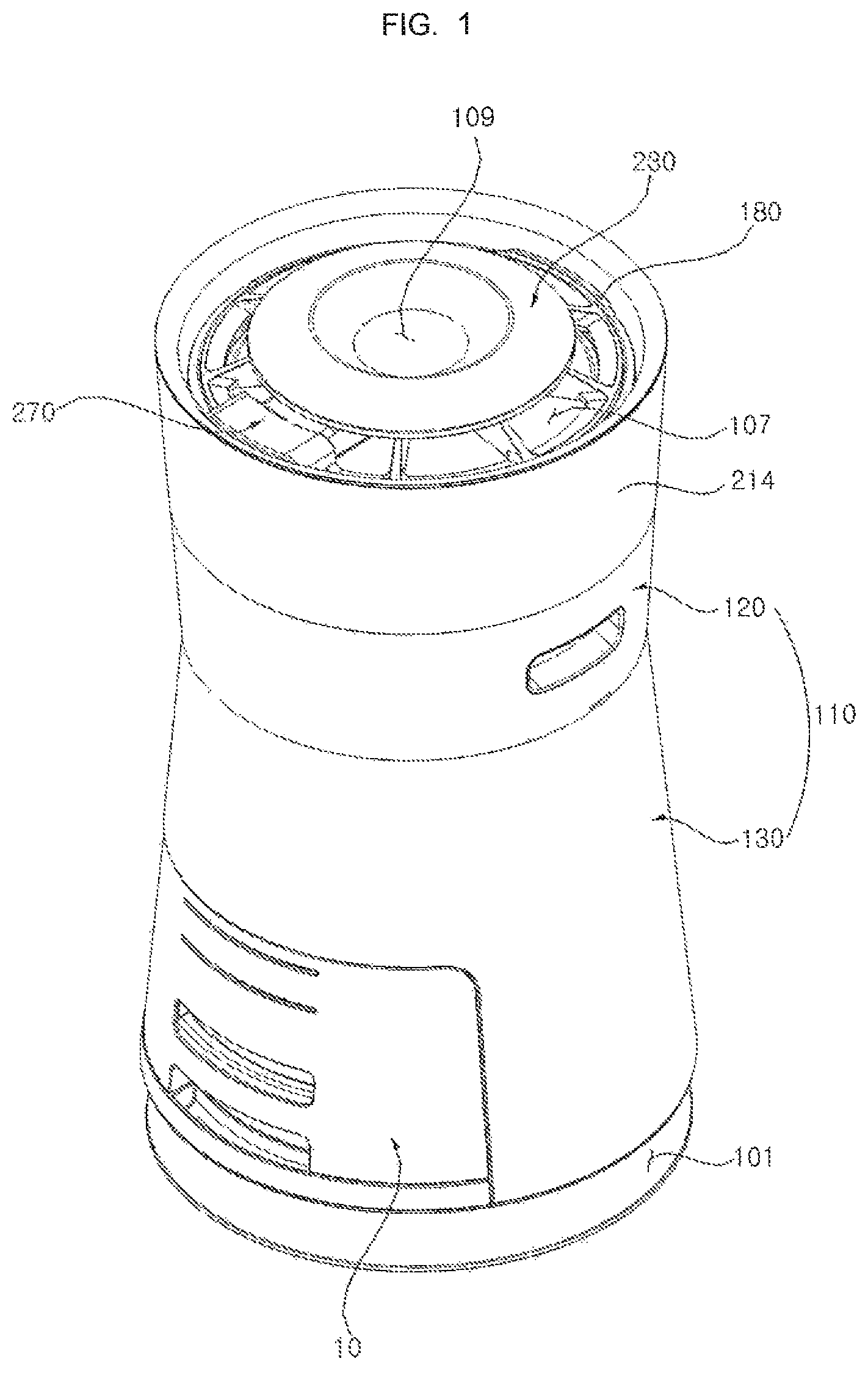 Patent US11815288 Figure 1 – Humidification and air cleaning apparatus