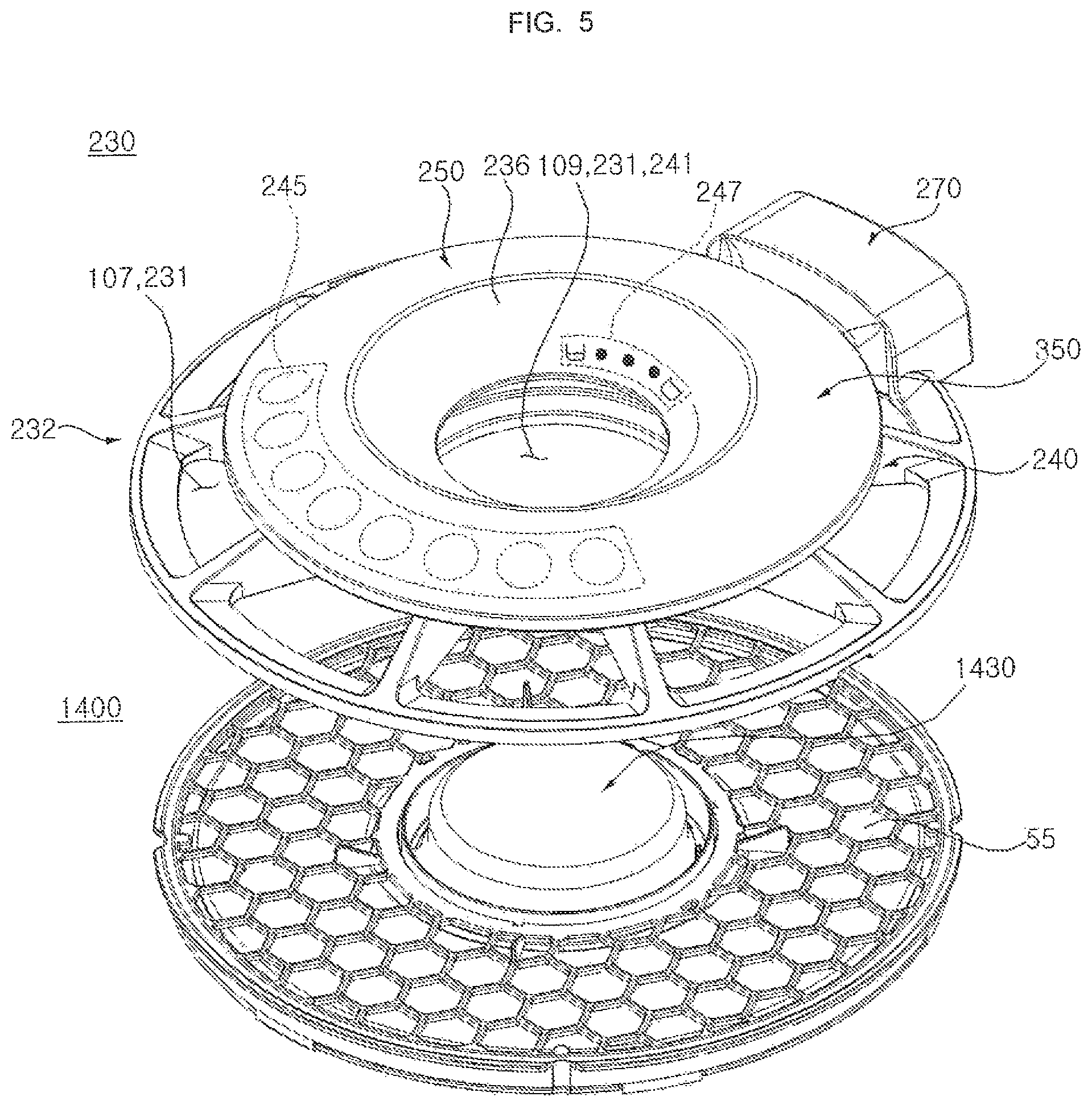 Patent US11815288 Figure 5 – Humidification and air cleaning apparatus