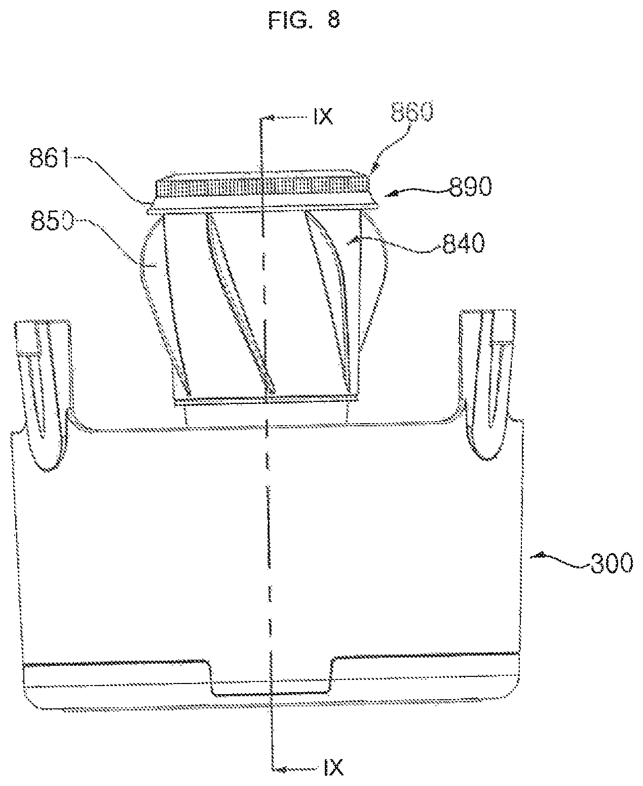 Patent US11815288 Figure 8 – Humidification and air cleaning apparatus