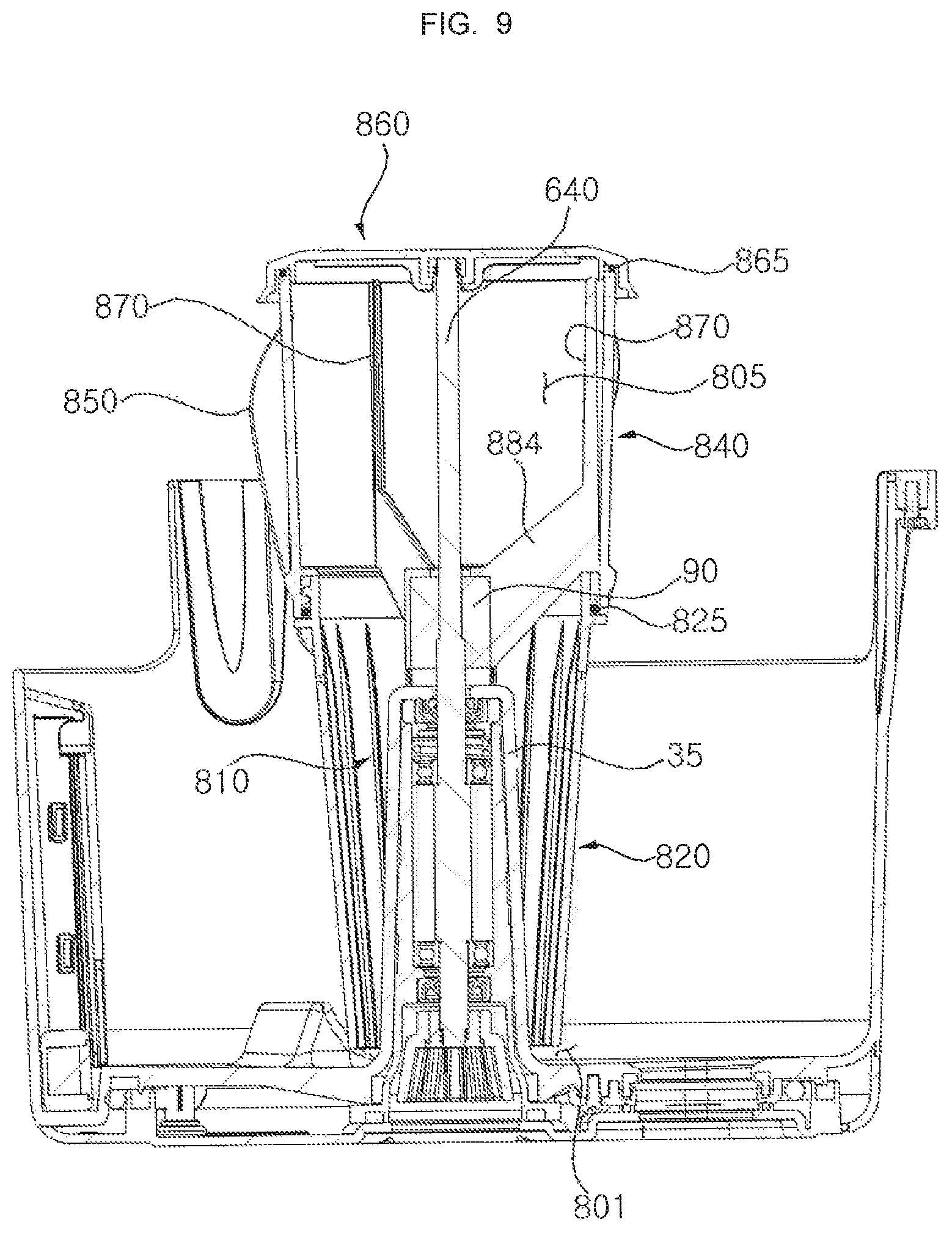 Patent US11815288 Figure 9 – Humidification and air cleaning apparatus