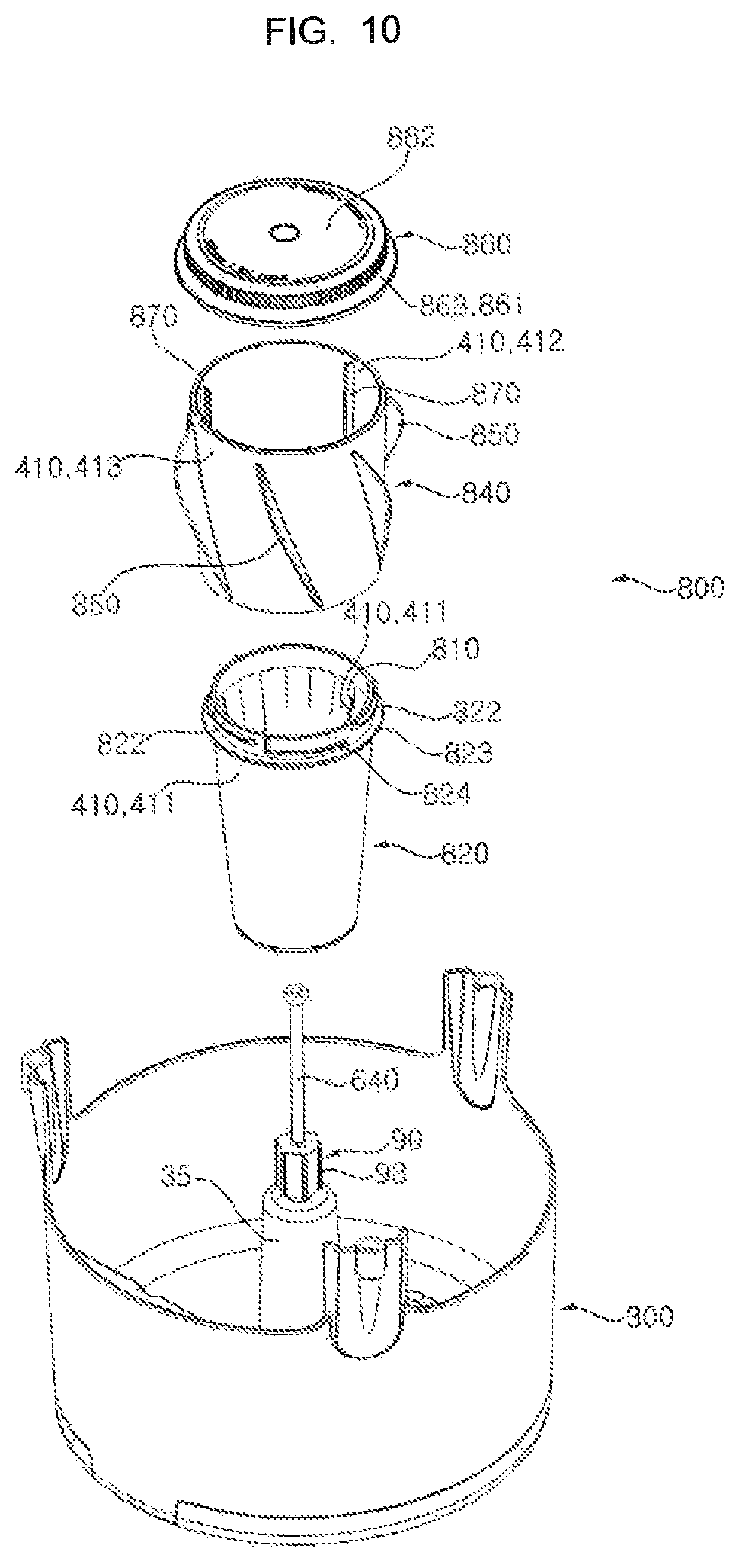 Patent US11815288 Figure 10 – Humidification and air cleaning apparatus