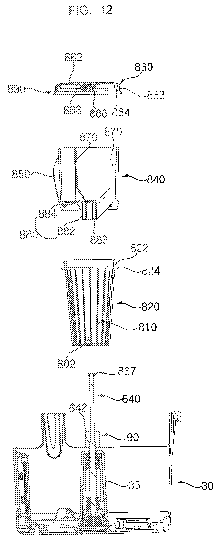 Patent US11815288 Figure 12 – Humidification and air cleaning apparatus