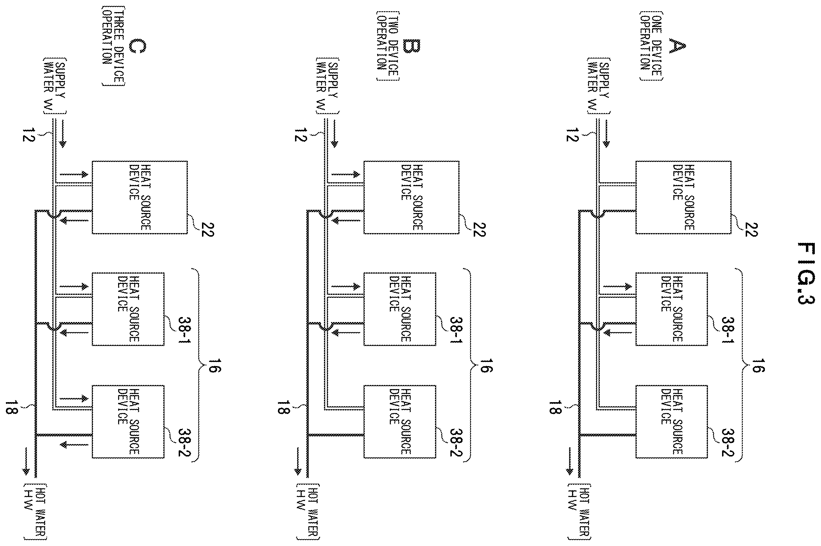 Patent US11815290 Figure 3 – Heat source system, hot water supply system, hot water supply method, and hot water supply control program