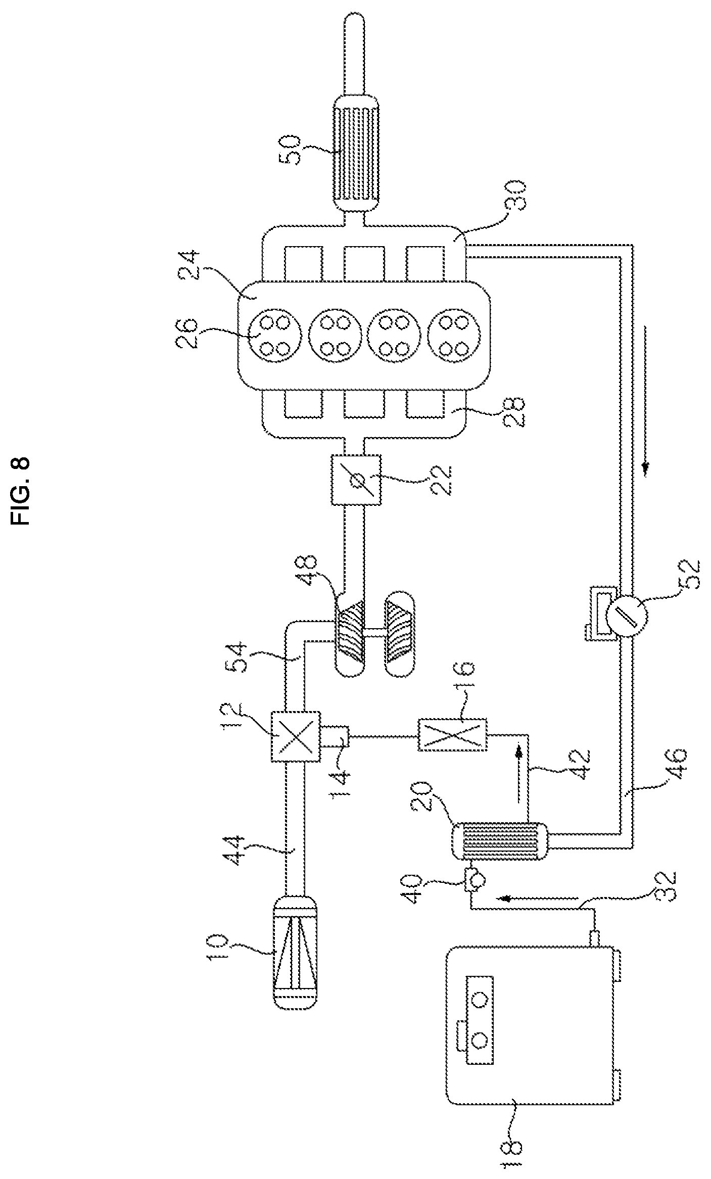 Patent US11815294 Figure 8 – Engine system