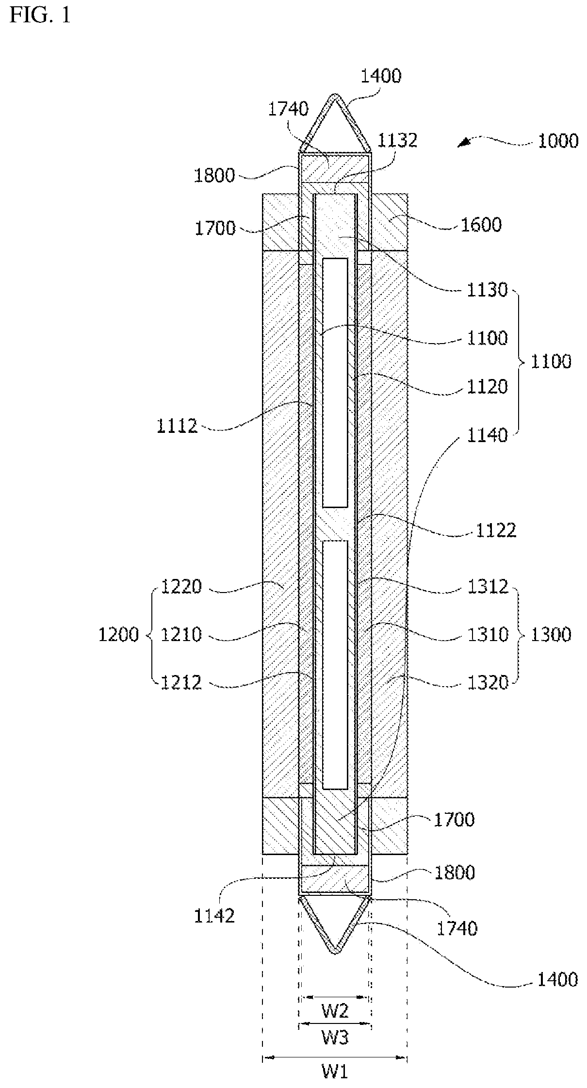 Patent US11815297 — Heat conversion device — Figure 1