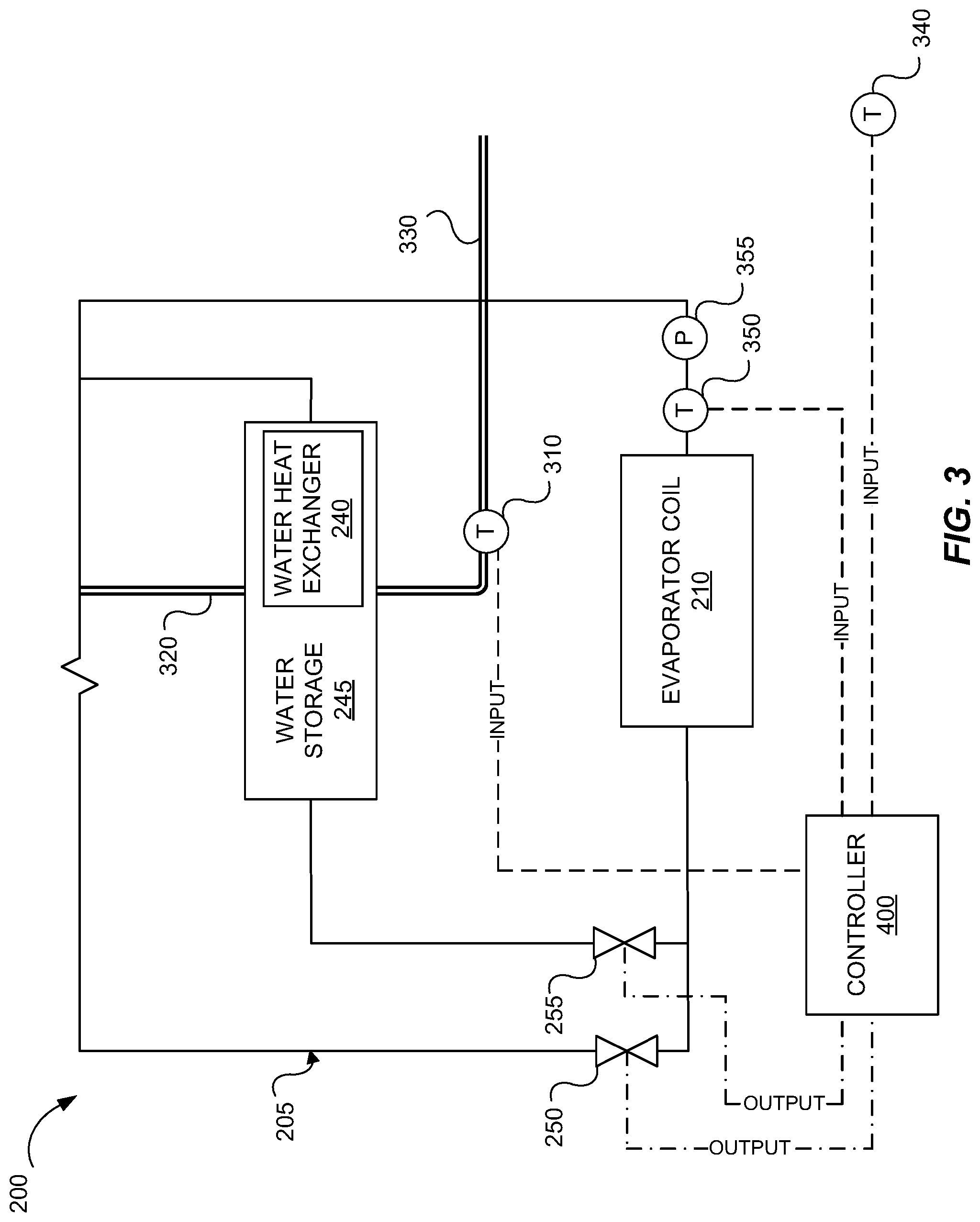 Patent US11815298 Figure 3 – Combined air conditioning and water heating via expansion valve regulation