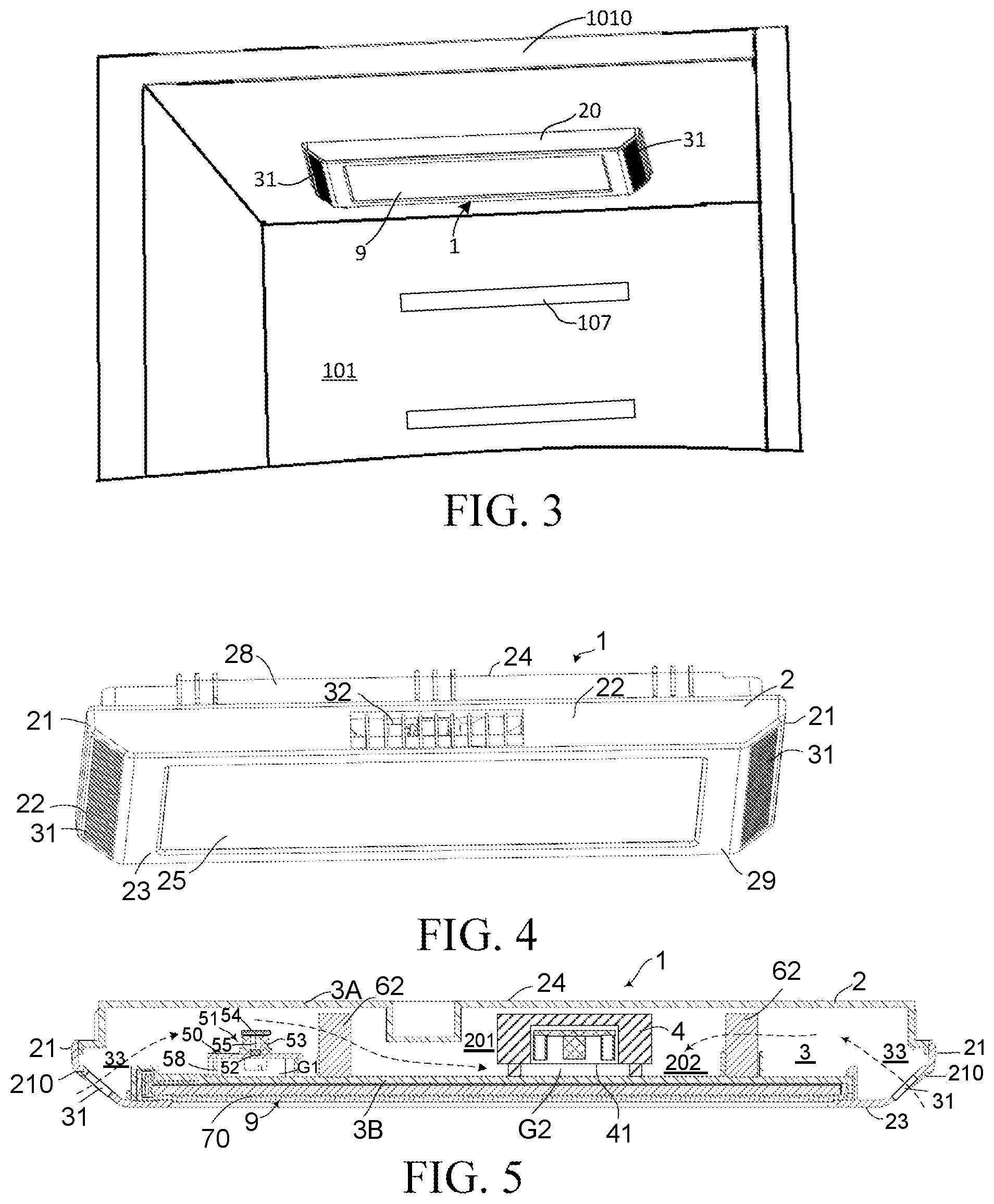 Patent US11815302 Figure 2 – Sanitation device for refrigerator