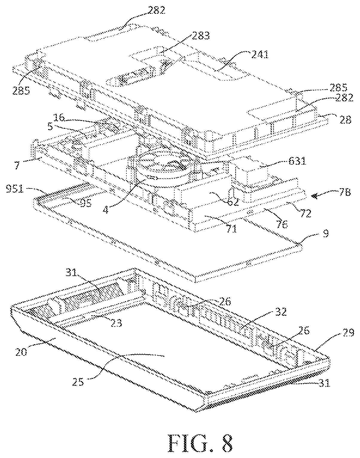 Patent US11815302 Figure 4 – Sanitation device for refrigerator