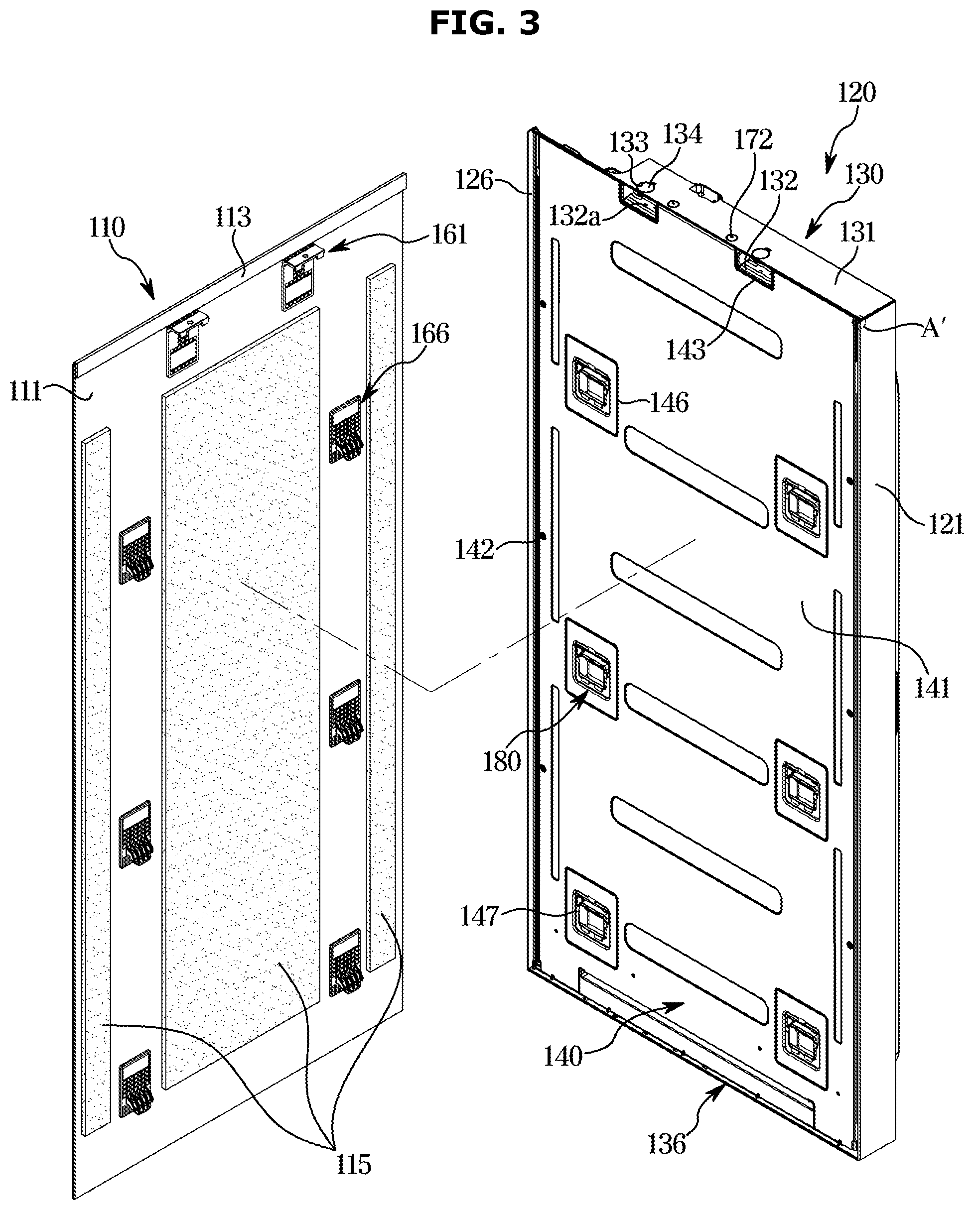 Patent US11815304 Figure 3 – Refrigerator