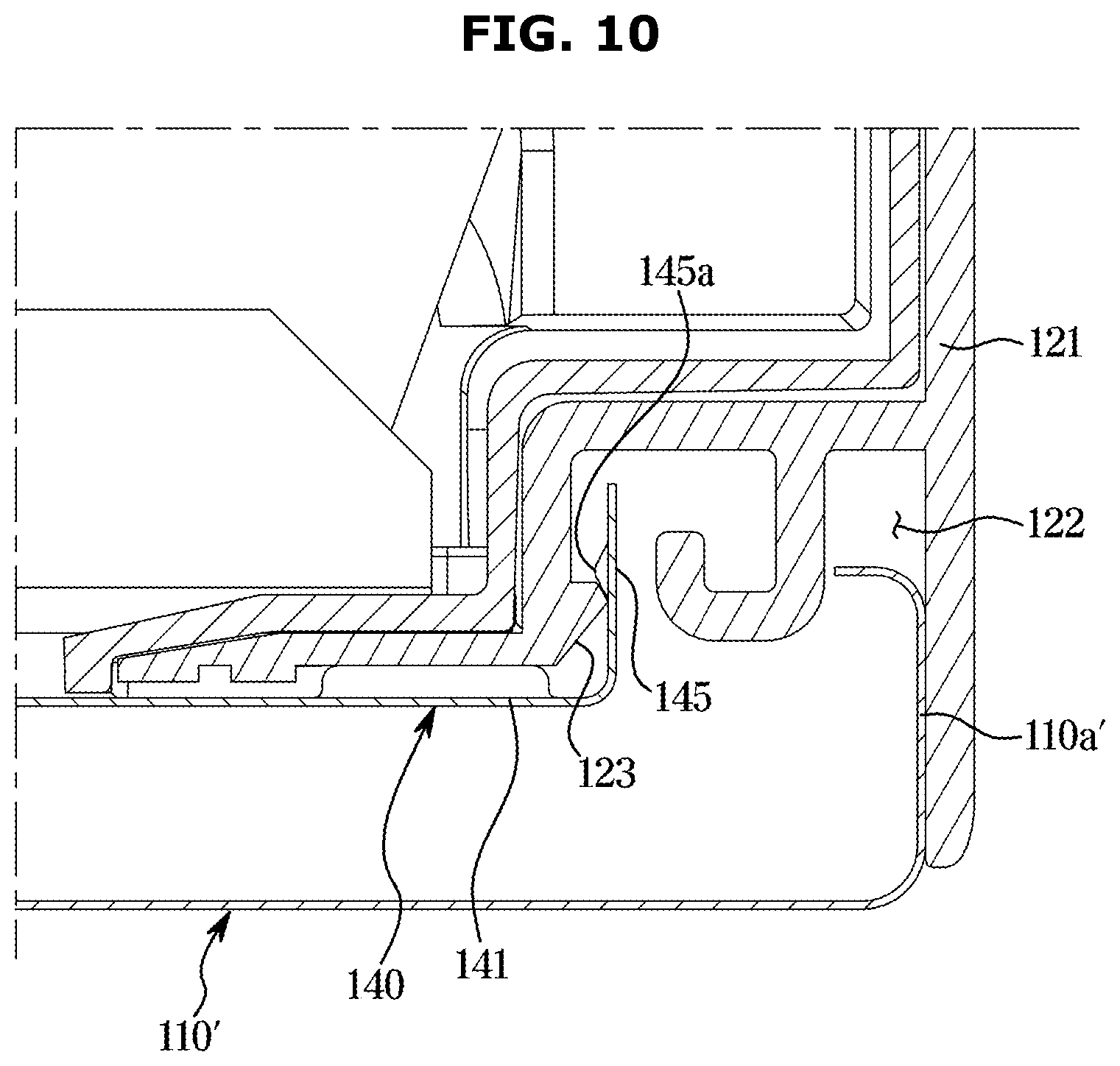 Patent US11815304 Figure 10 – Refrigerator